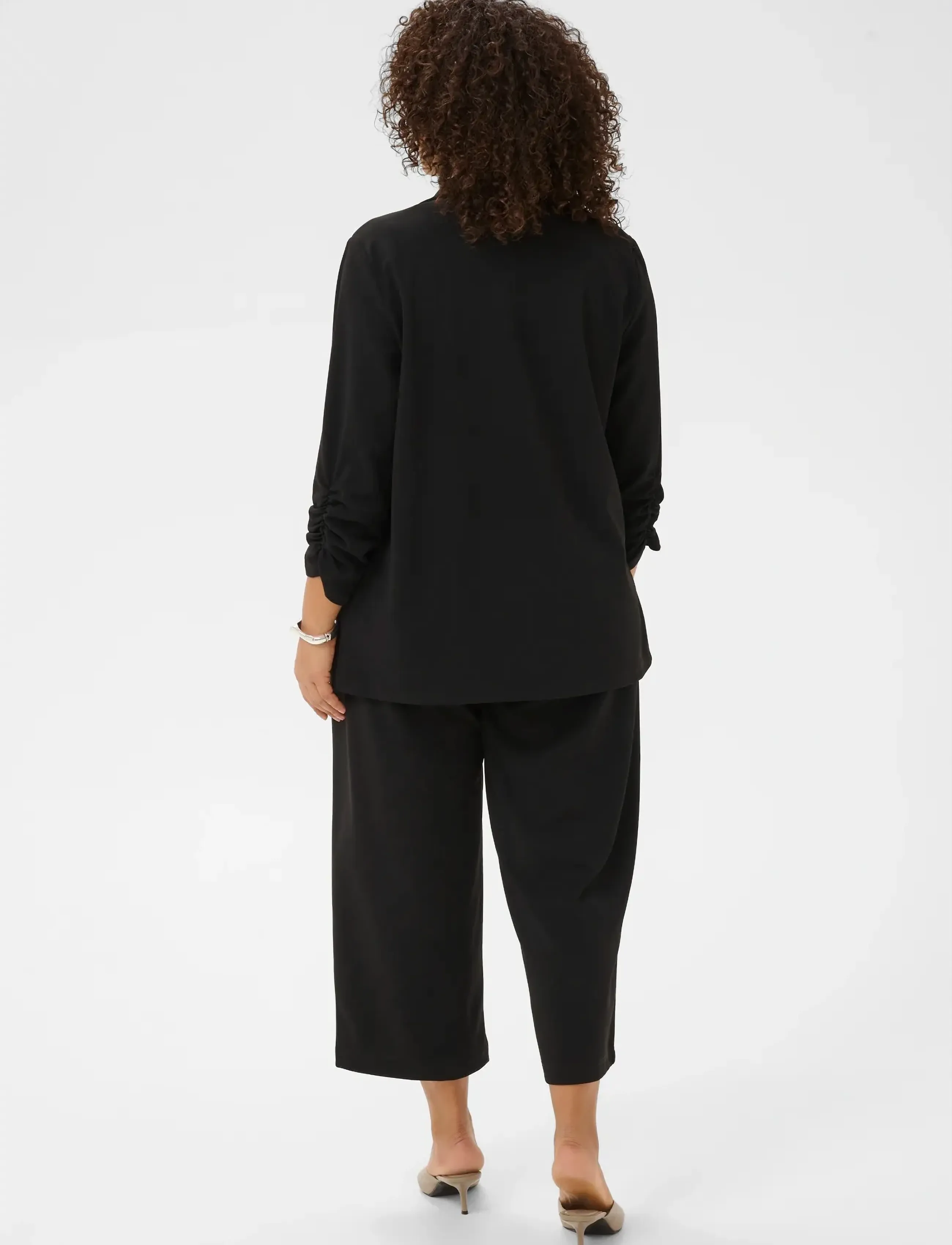 Kaffe Curve - KCpheolo 3/4 SL Blazer - oversized blazere - black deep - 4