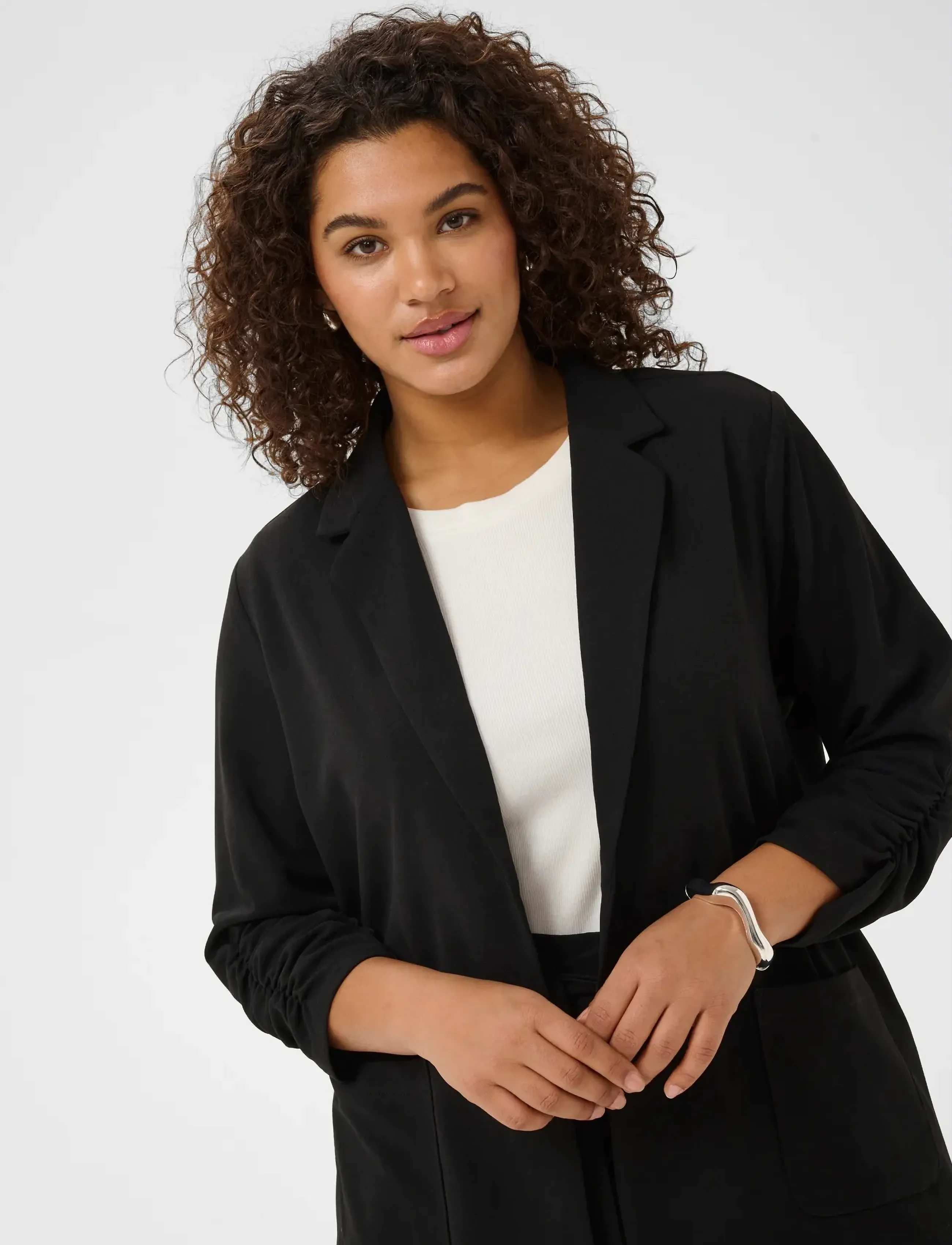 Kaffe Curve - KCpheolo 3/4 SL Blazer - oversized blazere - black deep - 5