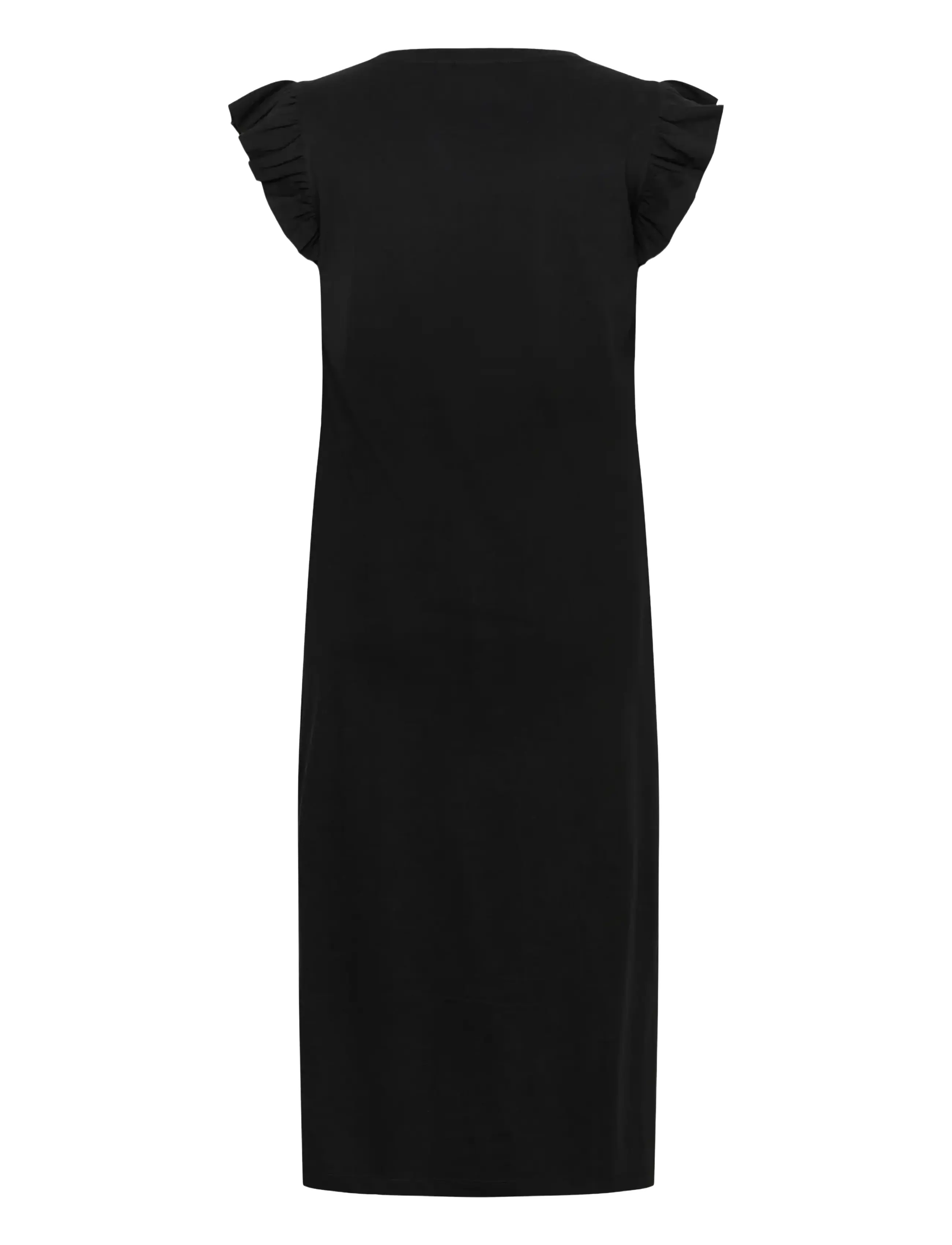Kaffe Curve - KCcaline Flounce Dress - midikleidid - black deep - 2