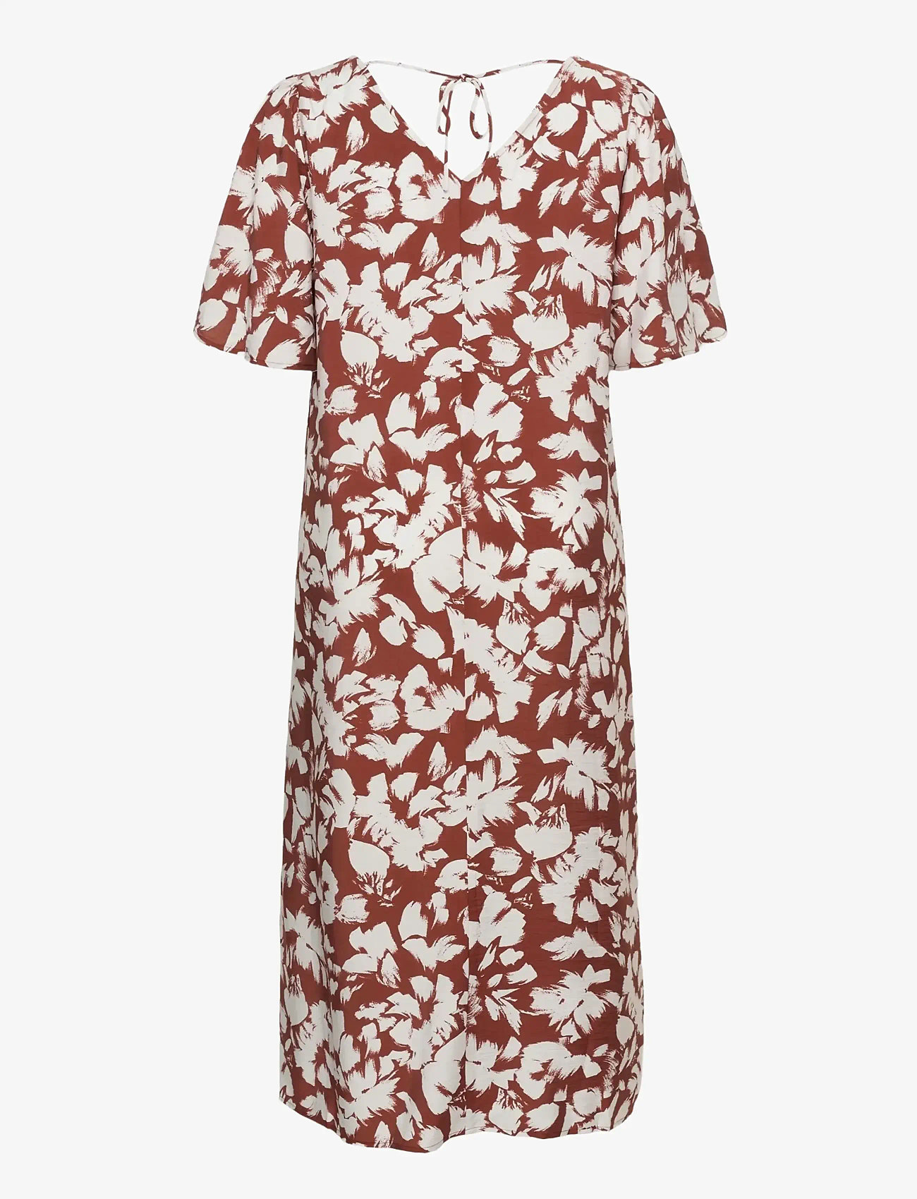 Kaffe Curve - KCevia Dress - sommerkleider - henna chalk flower - 2