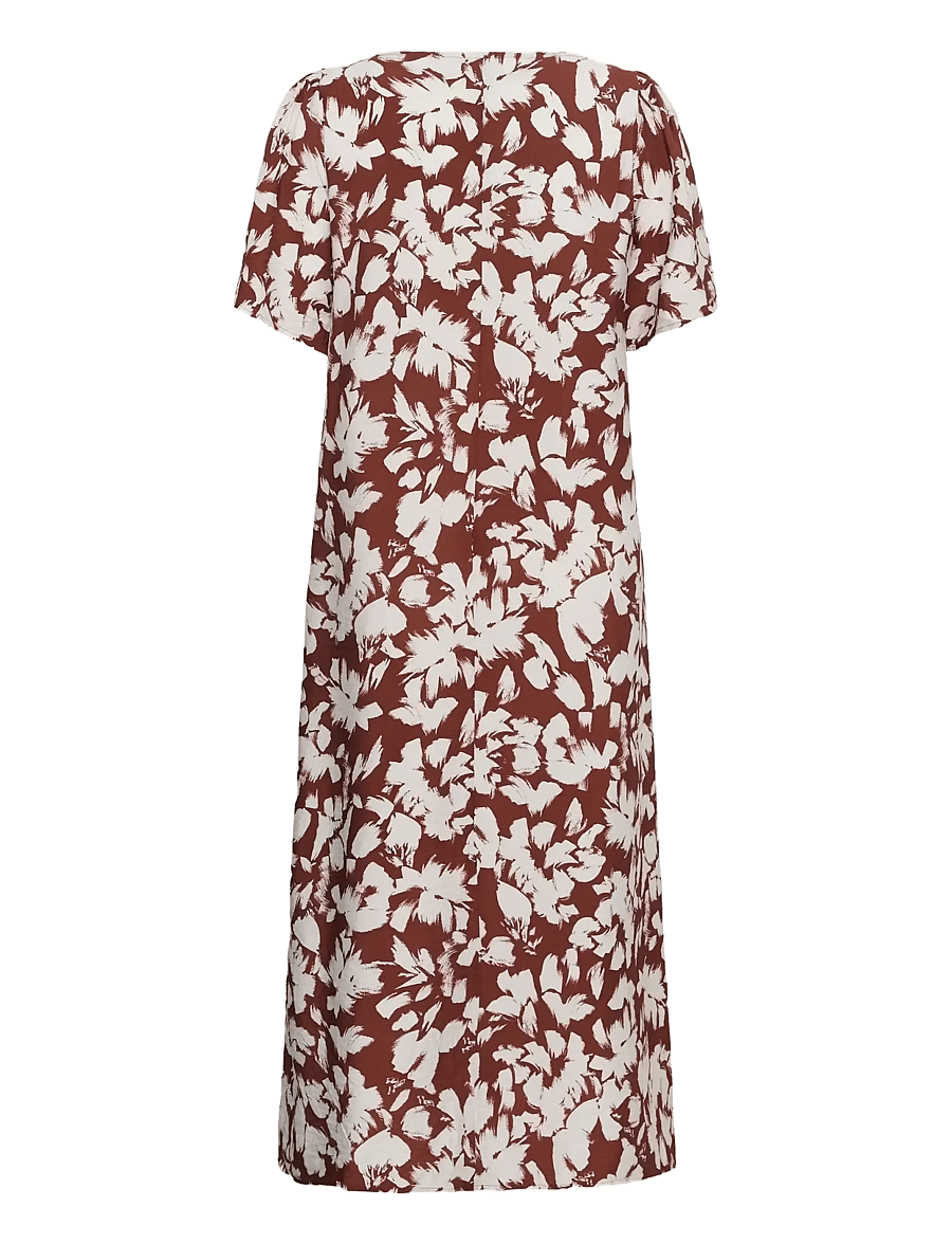 Kaffe Curve - KCevia Dress - sommerkleider - henna chalk flower - 2