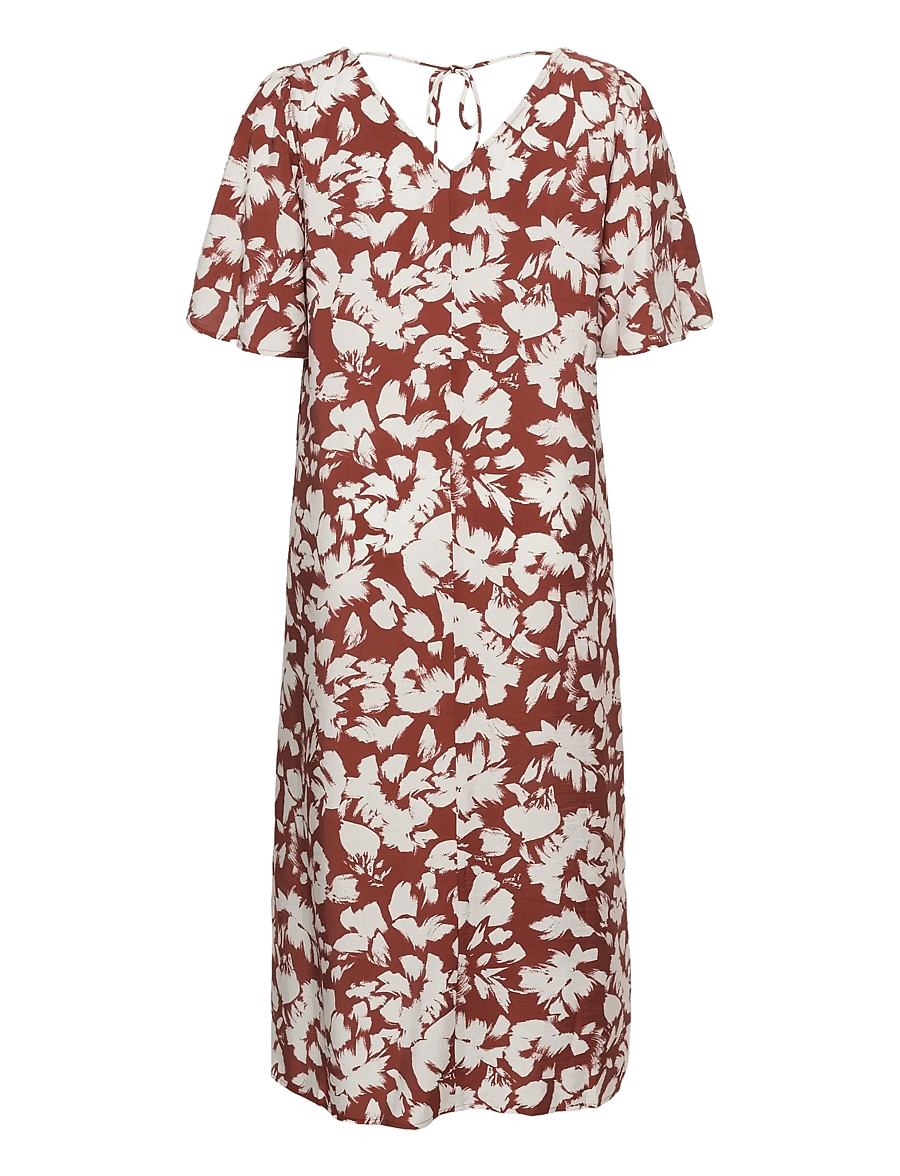 Kaffe Curve - KCevia Dress - summer dresses - henna chalk flower - 2