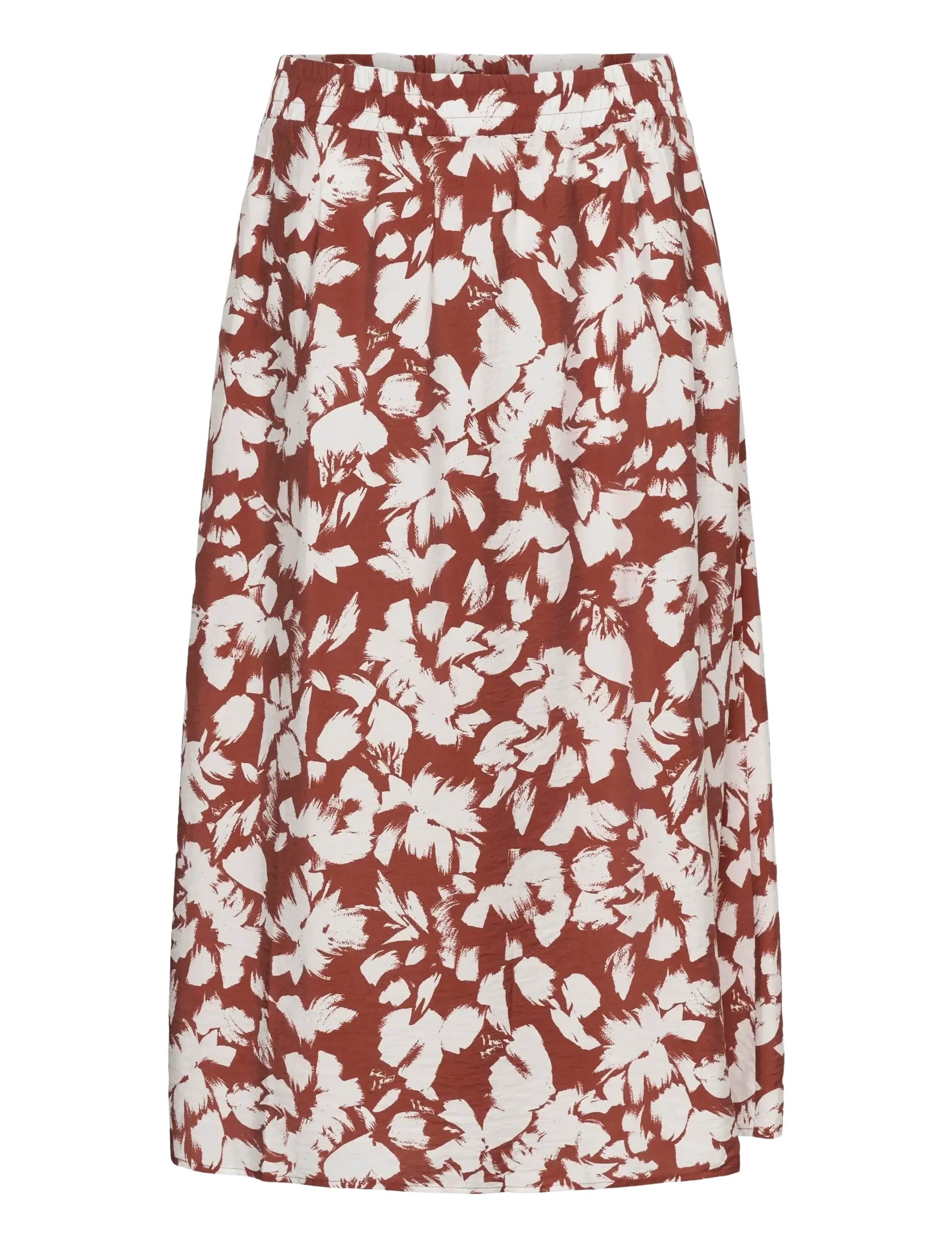 Kaffe Curve KCevia Skirt - Nederdele - HENNA CHALK FLOWER / brown