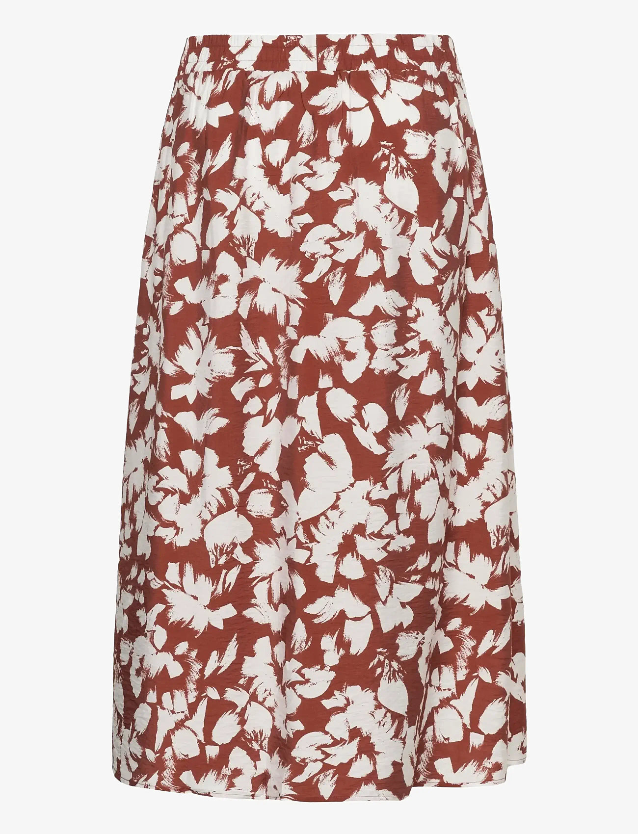 Kaffe Curve - KCevia Skirt - midi nederdele - henna chalk flower - 2