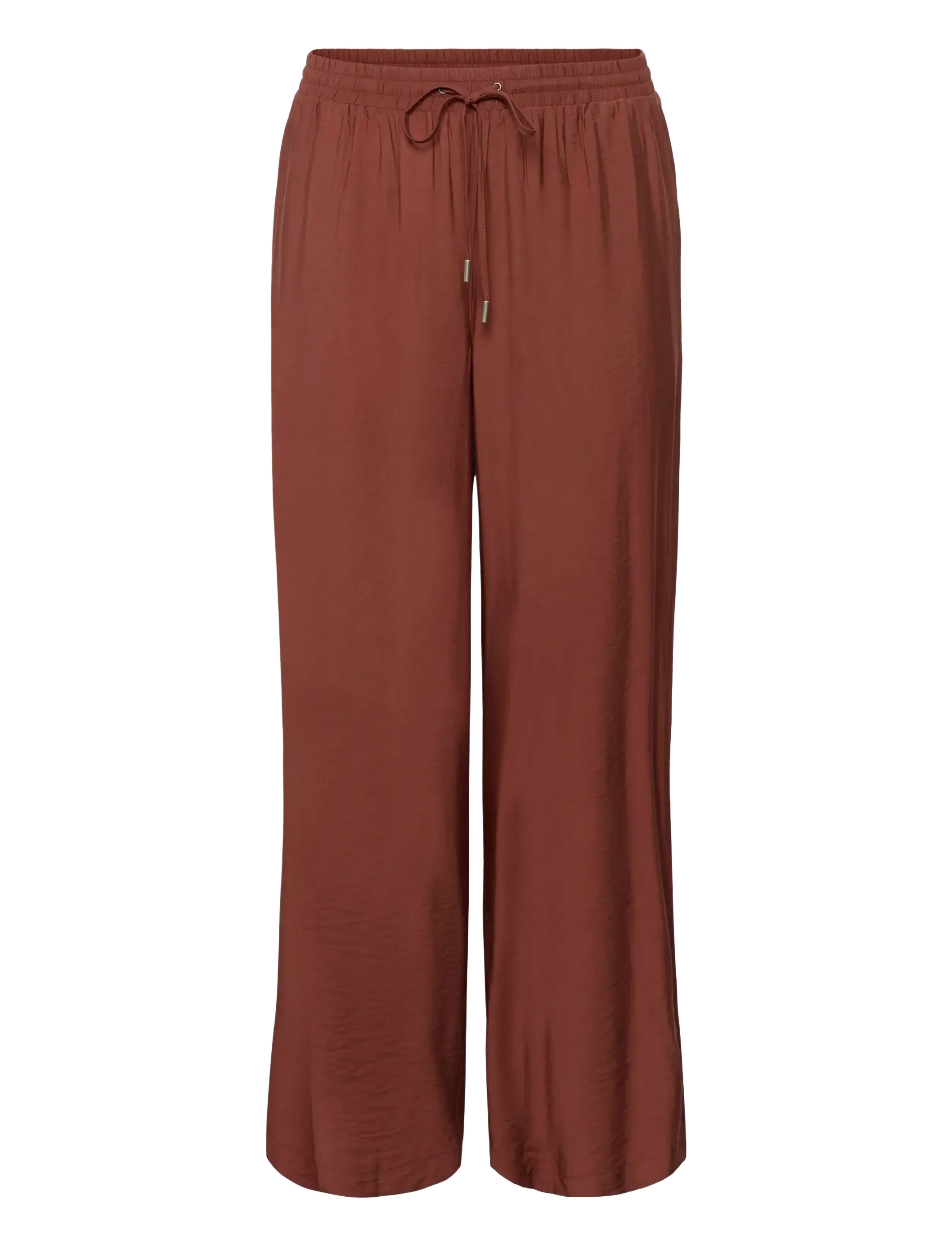 Kaffe Curve KCemilia Wide Pants - Kaffe Curve - HENNA / brown