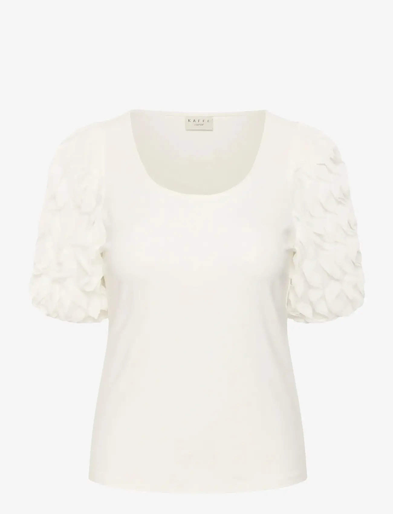 Kaffe Curve - KClinda Tshirt - laveste priser - chalk - 1
