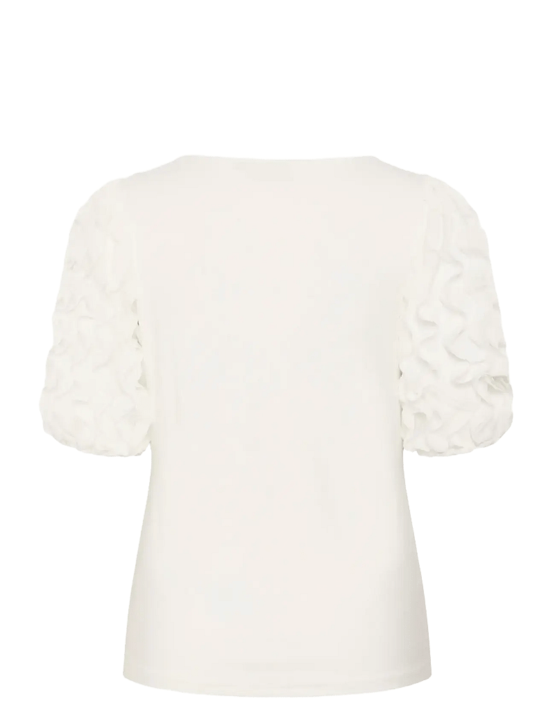 Kaffe Curve - KClinda Tshirt - t-shirts - chalk - 2
