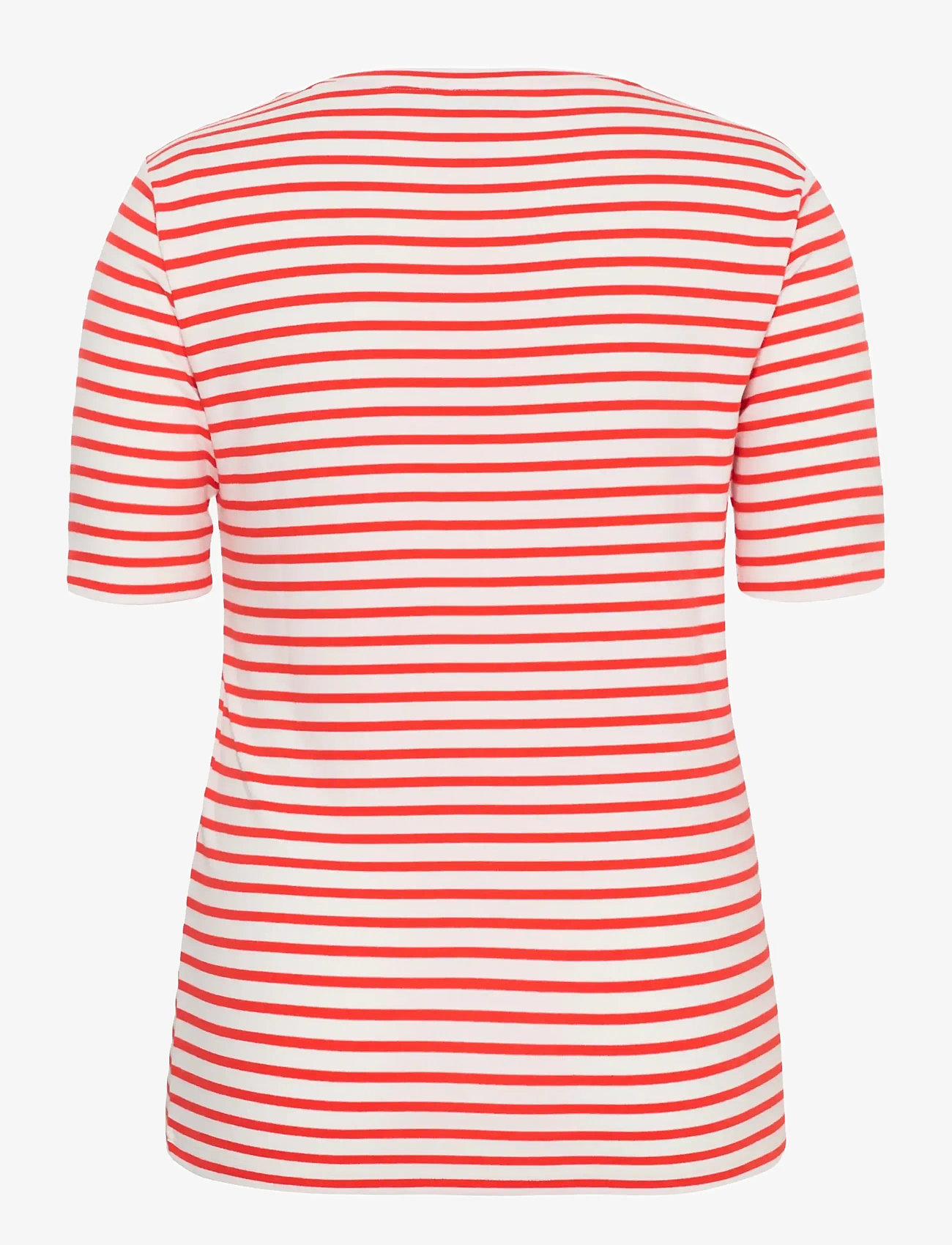Kaffe Curve - KClia Flower Tshirt - t-shirts - poppy red/chalk-pink flower - 2