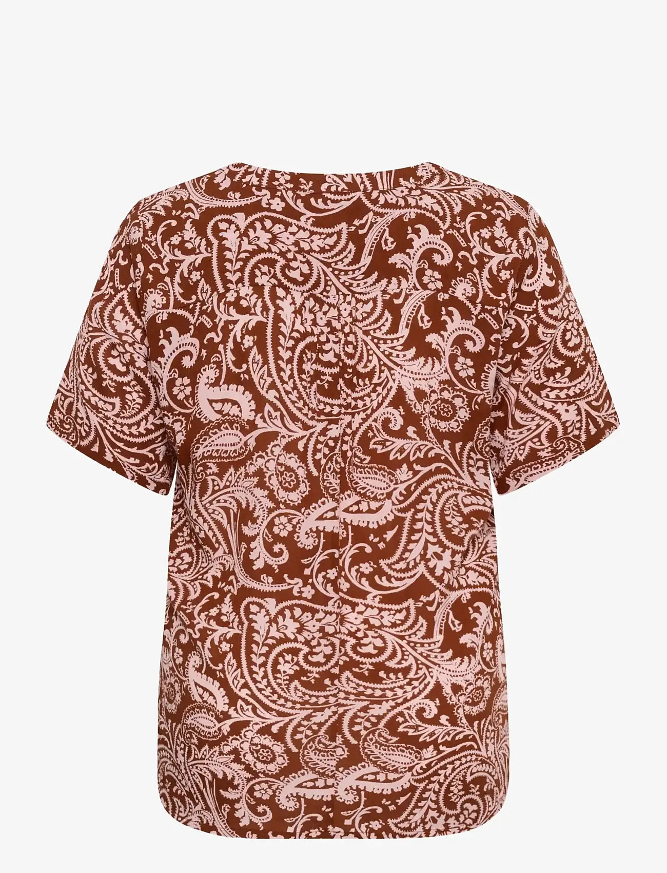 Kaffe Curve - KCami SS Blouse Printed - short-sleeved blouses - henna ballerina paisley - 2