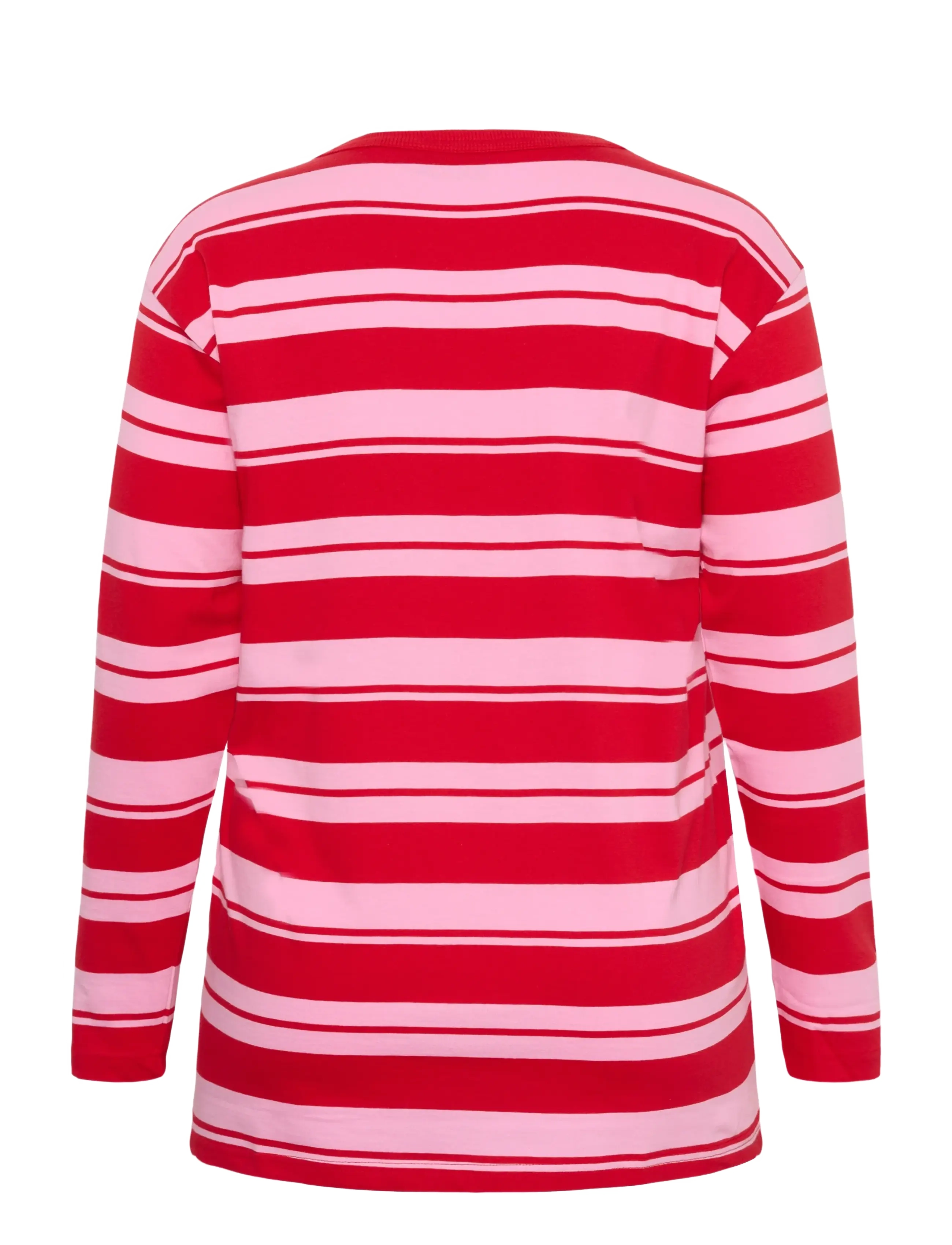 Kaffe Curve - KCwinni Multistripe LS T-Shirt - true red/pink stripes - 1
