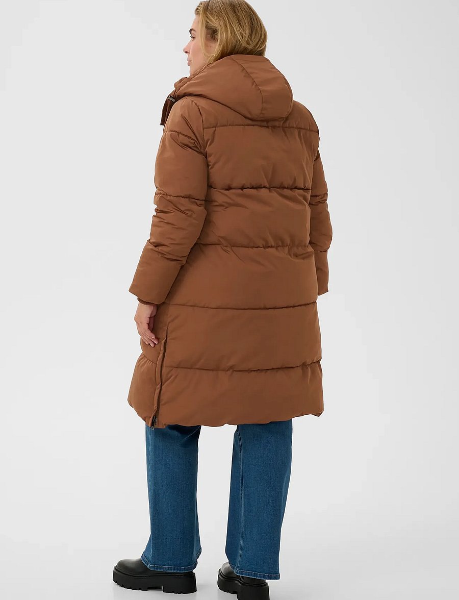 Kaffe Curve - KCnikole Padded Coat - vinterjakker - friar brown - 3