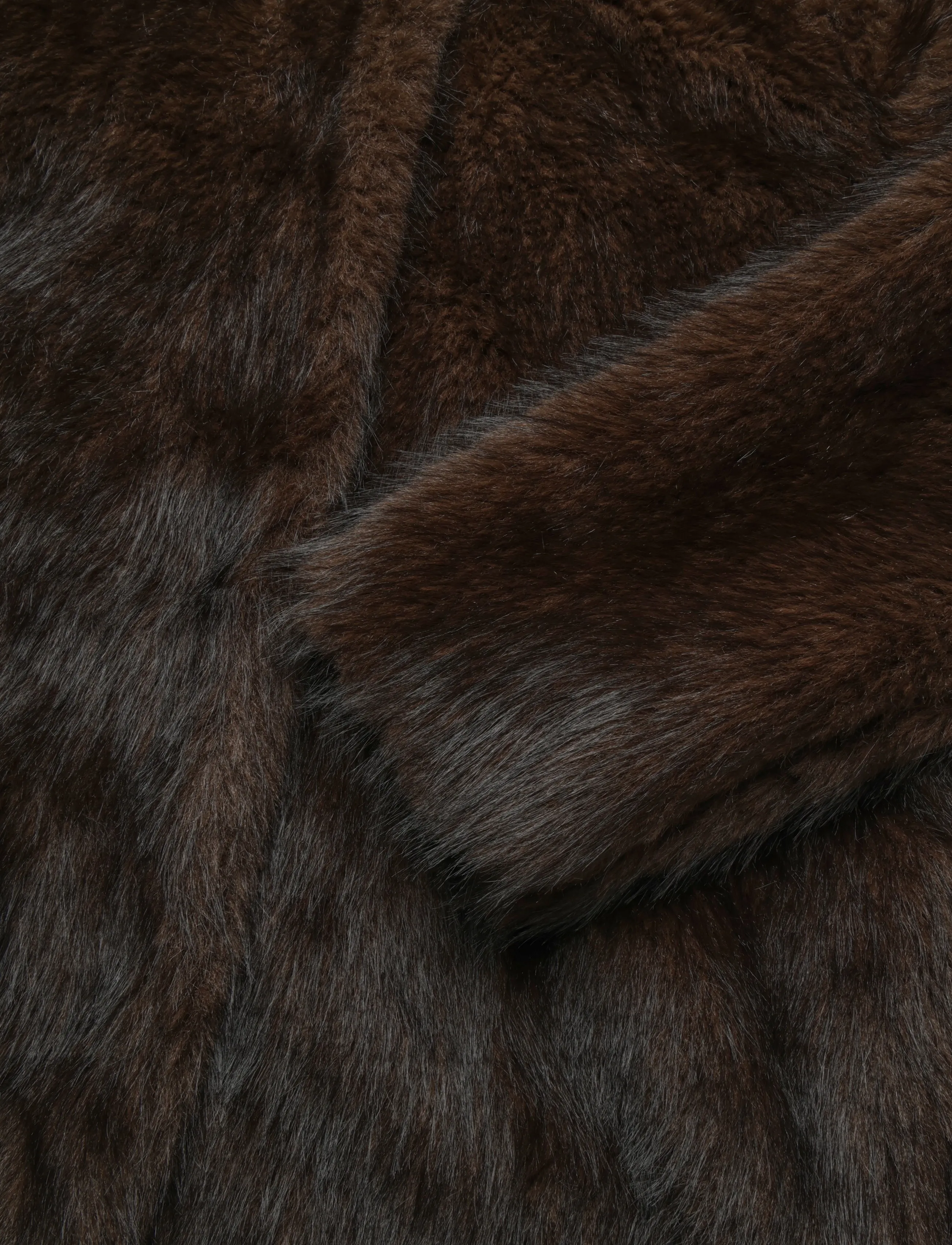 Kaffe Curve - KCaurola Coat - kunstpelz - dark brown fur - 3