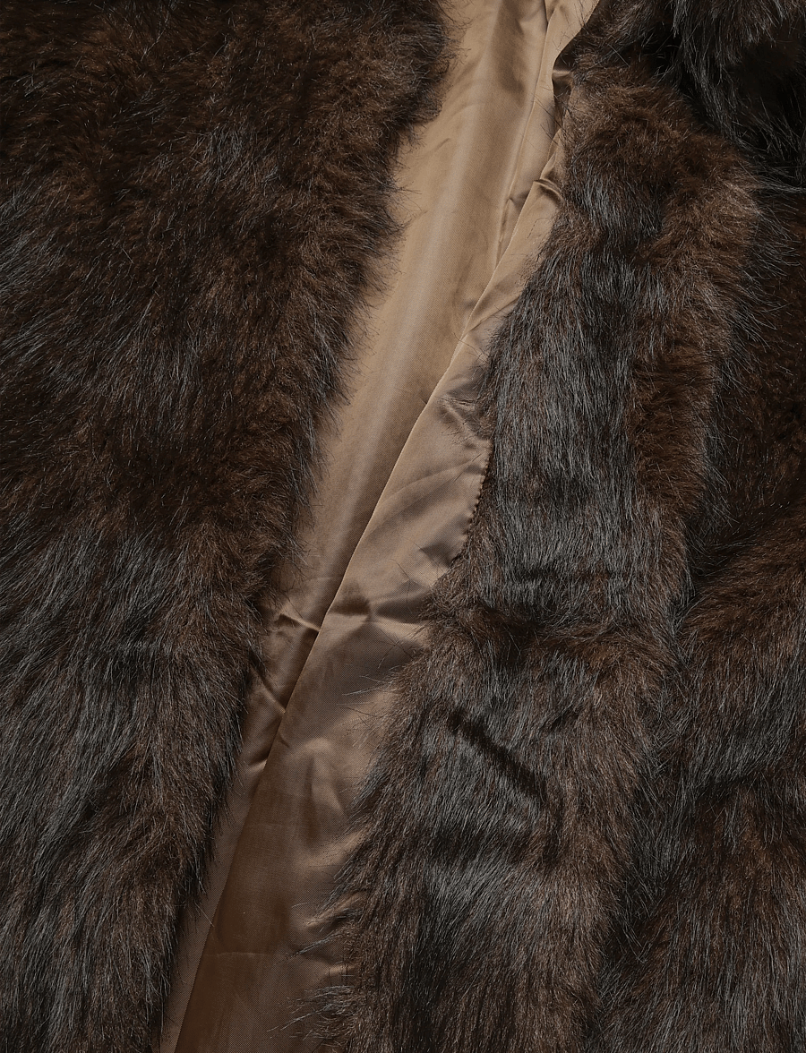 Kaffe Curve - KCaurola Coat - kunstpelz - dark brown fur - 4