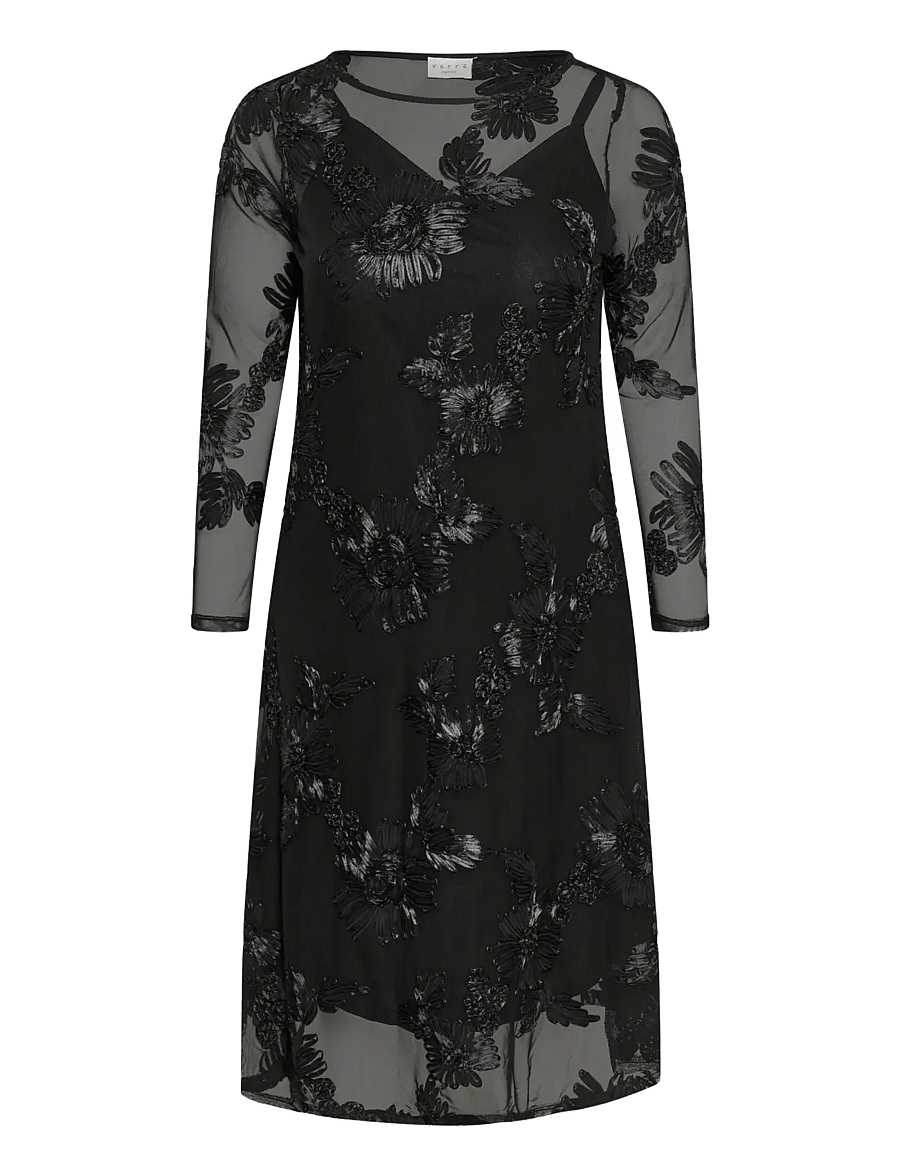Kaffe Curve - KCjuliana Dress - cocktailkjoler - black deep - 0