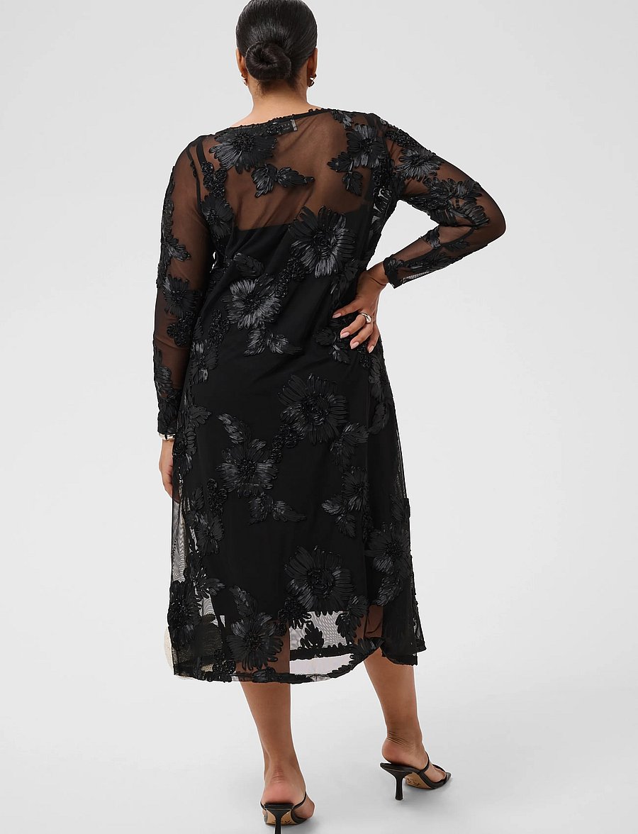 Kaffe Curve - KCjuliana Dress - cocktailkjoler - black deep - 2