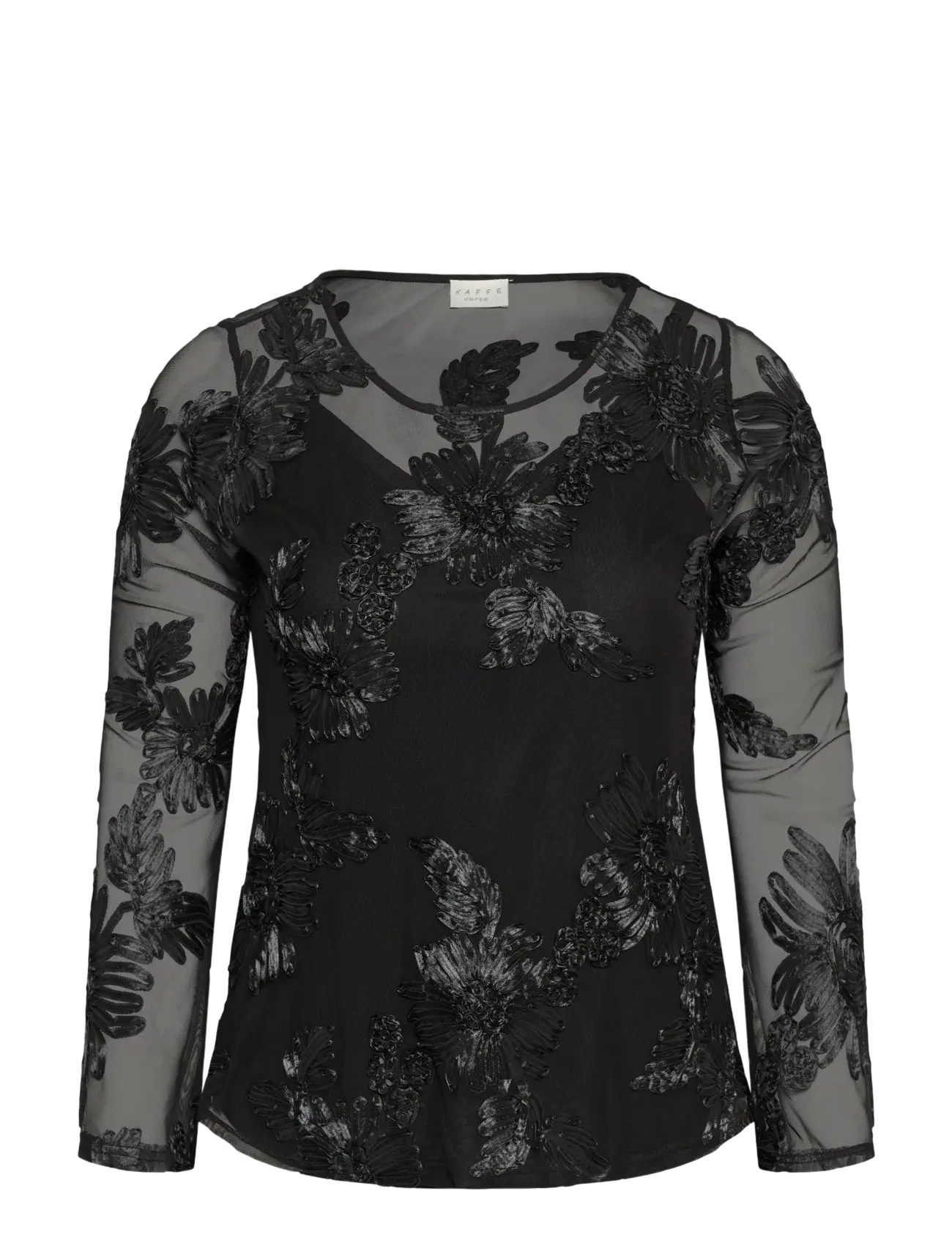 Kaffe Curve KCjuliana T-Shirt - Kollektioner - BLACK DEEP / black