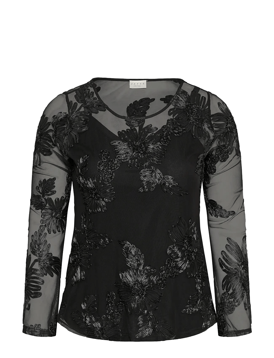 Kaffe Curve - KCjuliana T-Shirt - black deep - 0