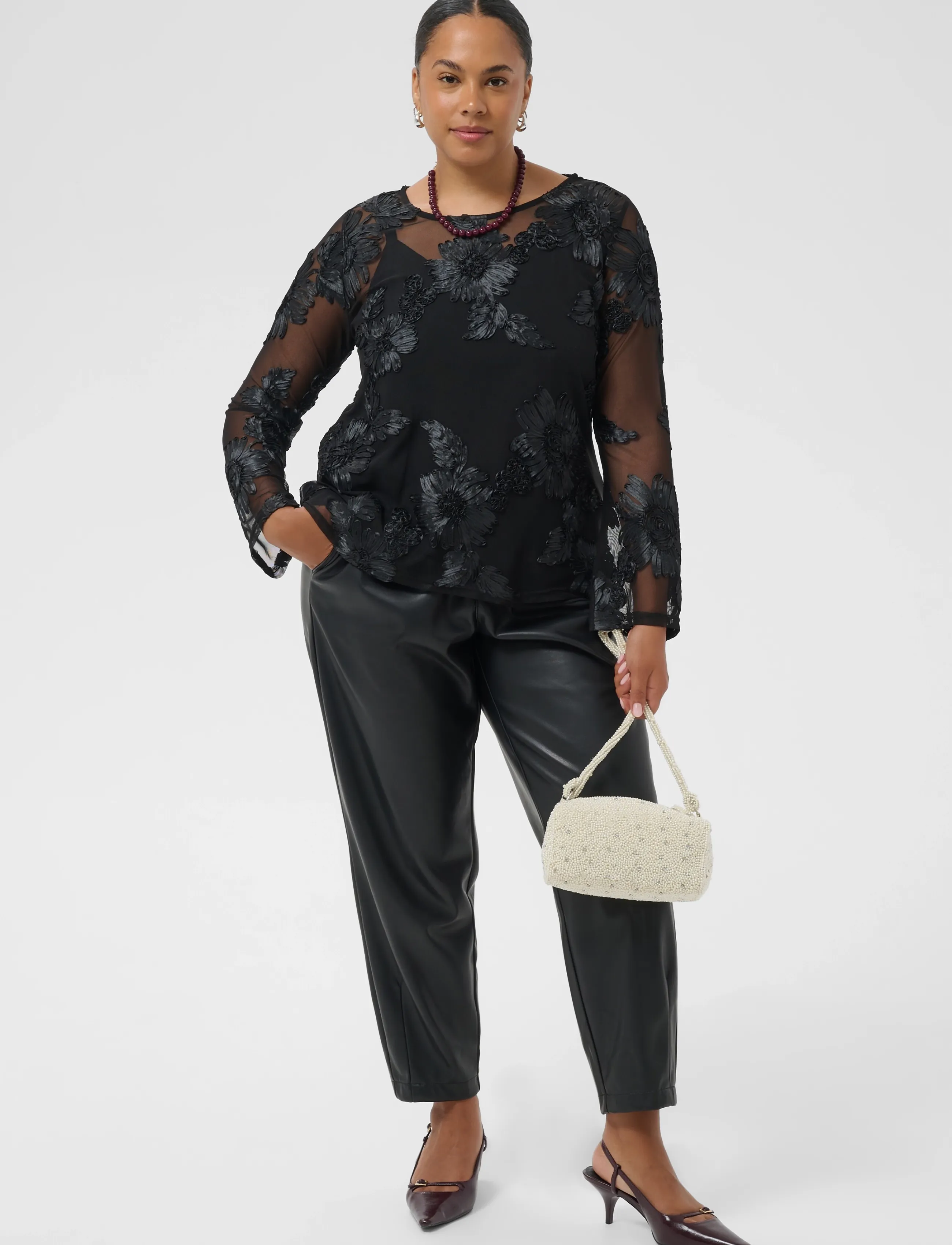 Kaffe Curve - KCjuliana T-Shirt - black deep - 2