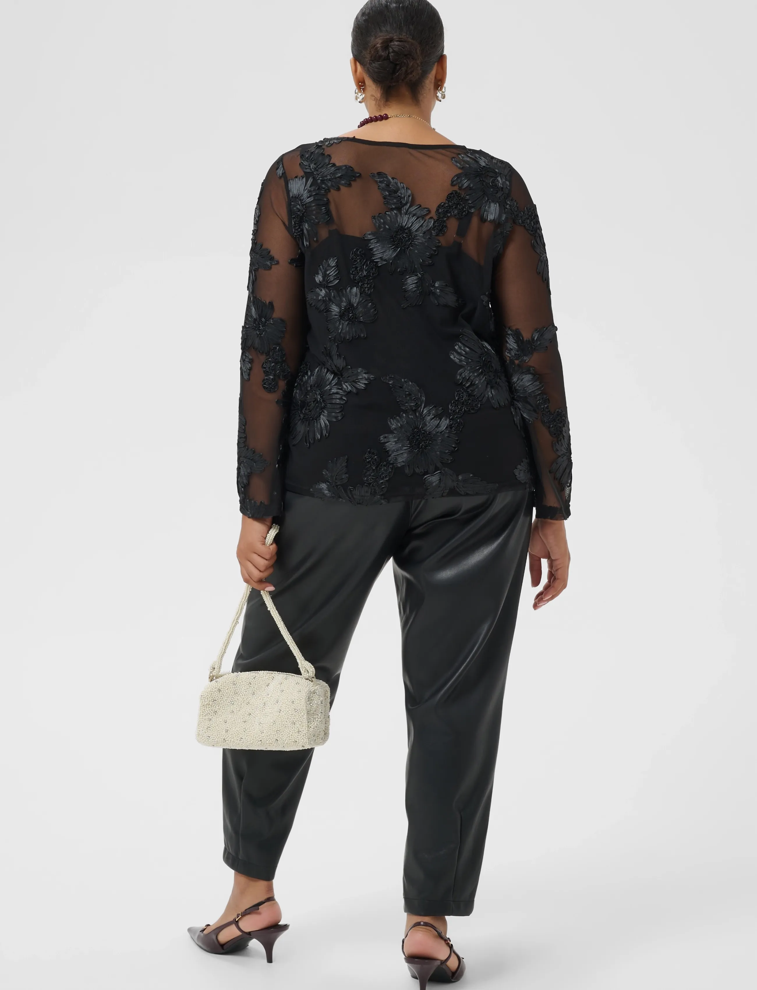 Kaffe Curve - KCjuliana T-Shirt - black deep - 3