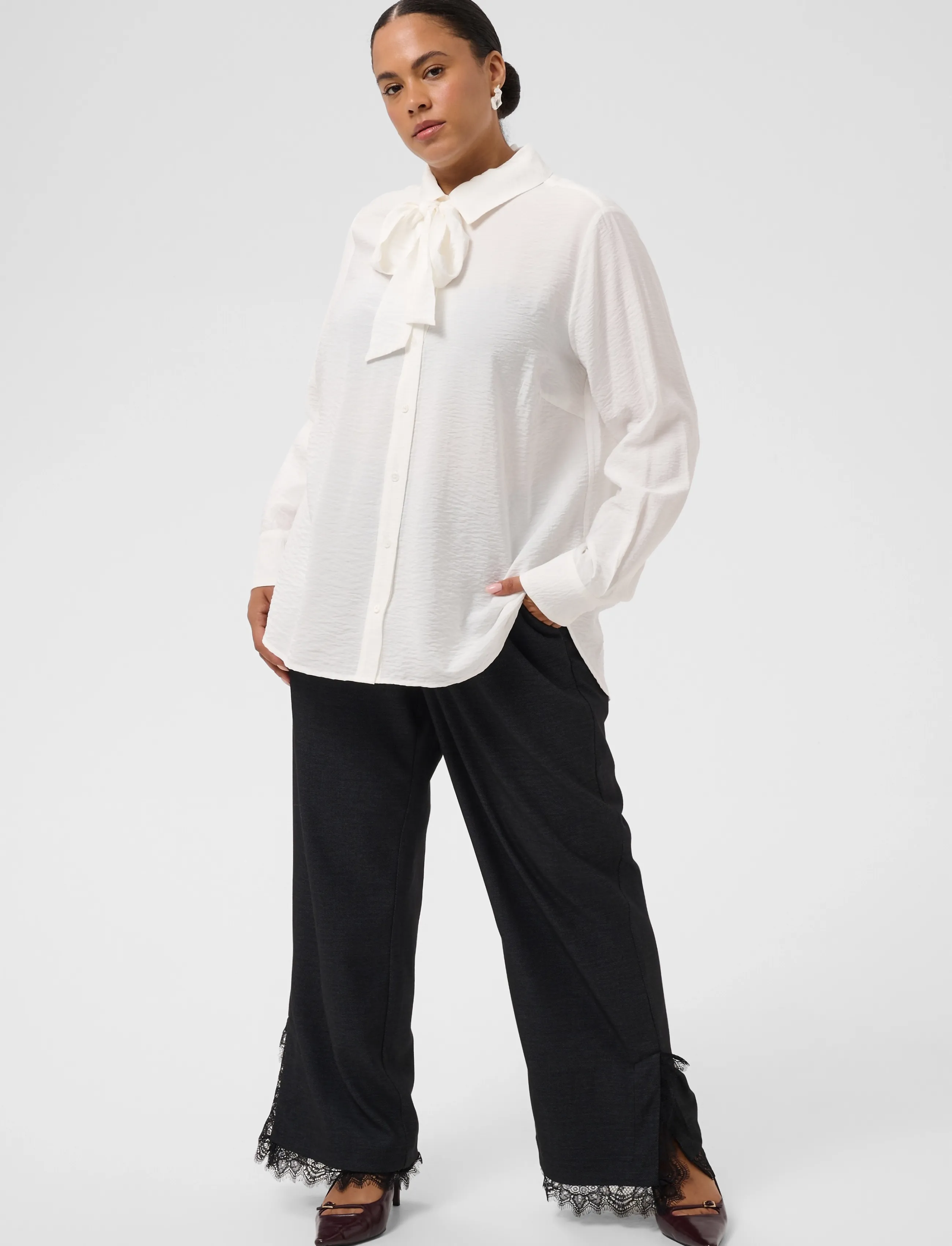 Kaffe Curve - KCgila Shirt - chalk - 2