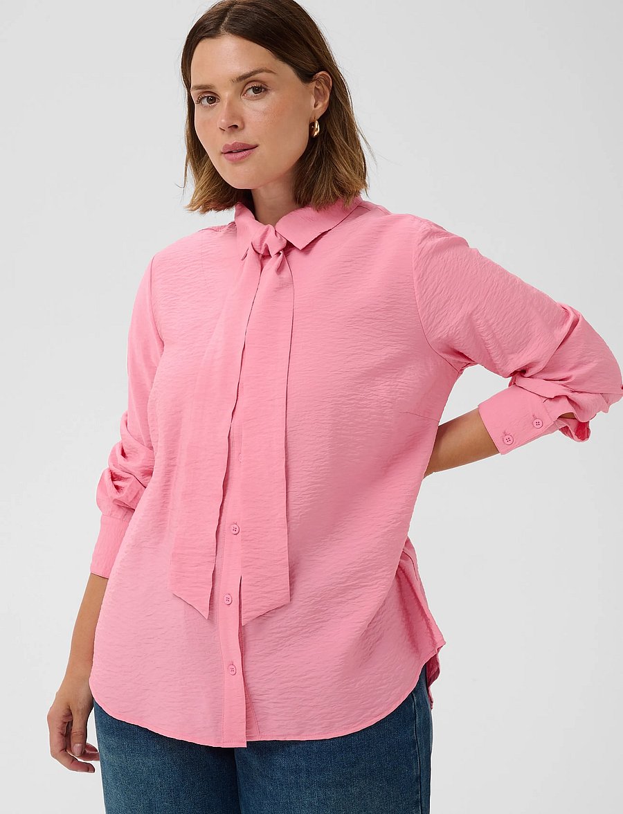 Kaffe Curve - KCgila Shirt - langærmede skjorter - wild rose - 1