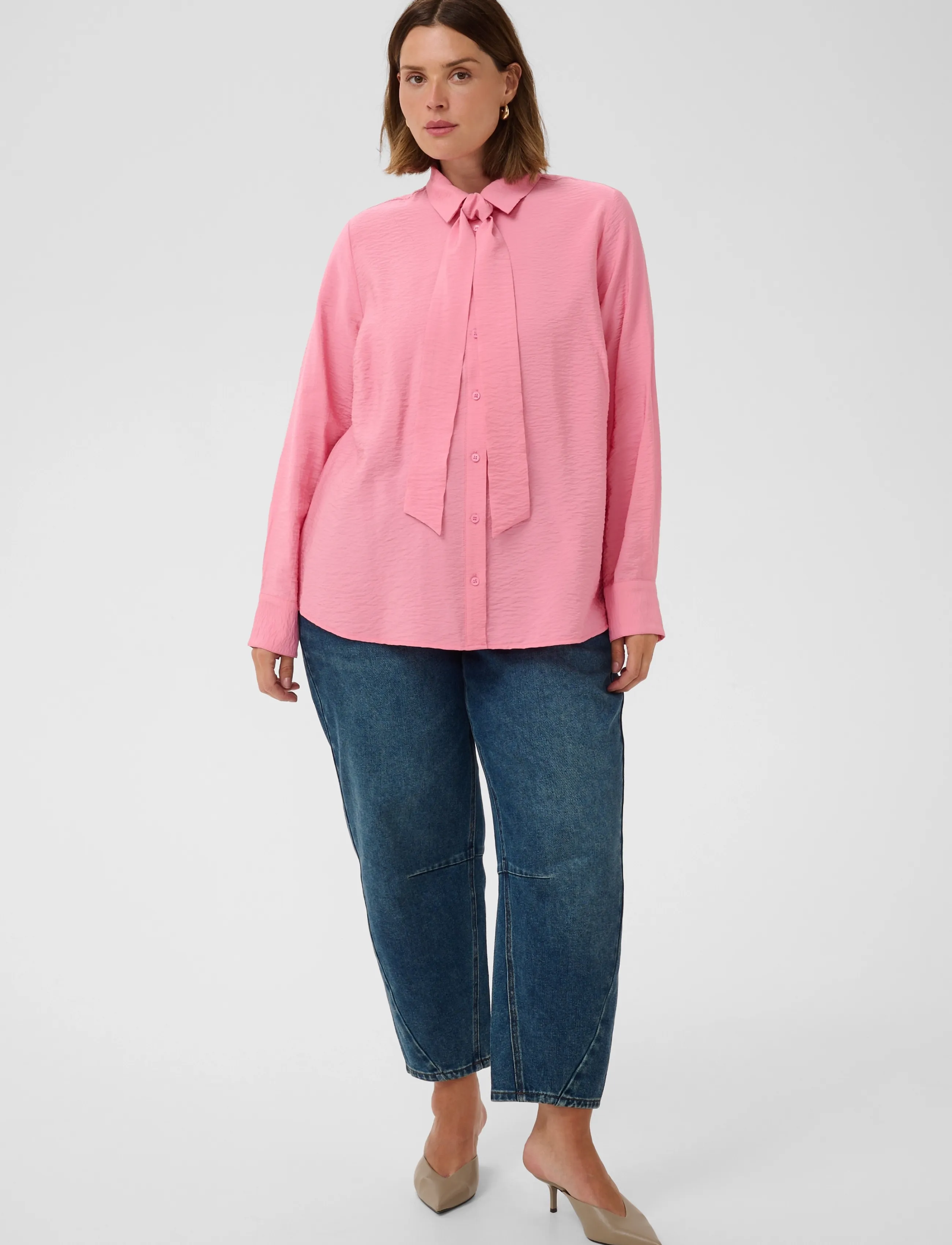 Kaffe Curve - KCgila Shirt - langærmede skjorter - wild rose - 2