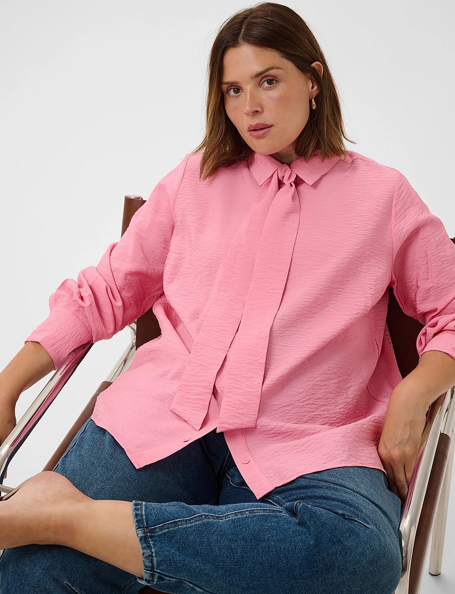 Kaffe Curve - KCgila Shirt - langærmede skjorter - wild rose - 5