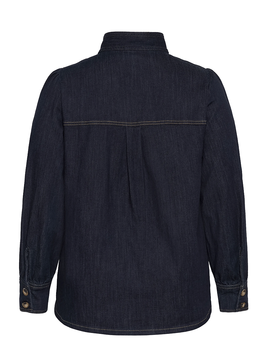Kaffe Curve - KCmally Denim Blouse - jeansskjortor - raw blue denim - 1