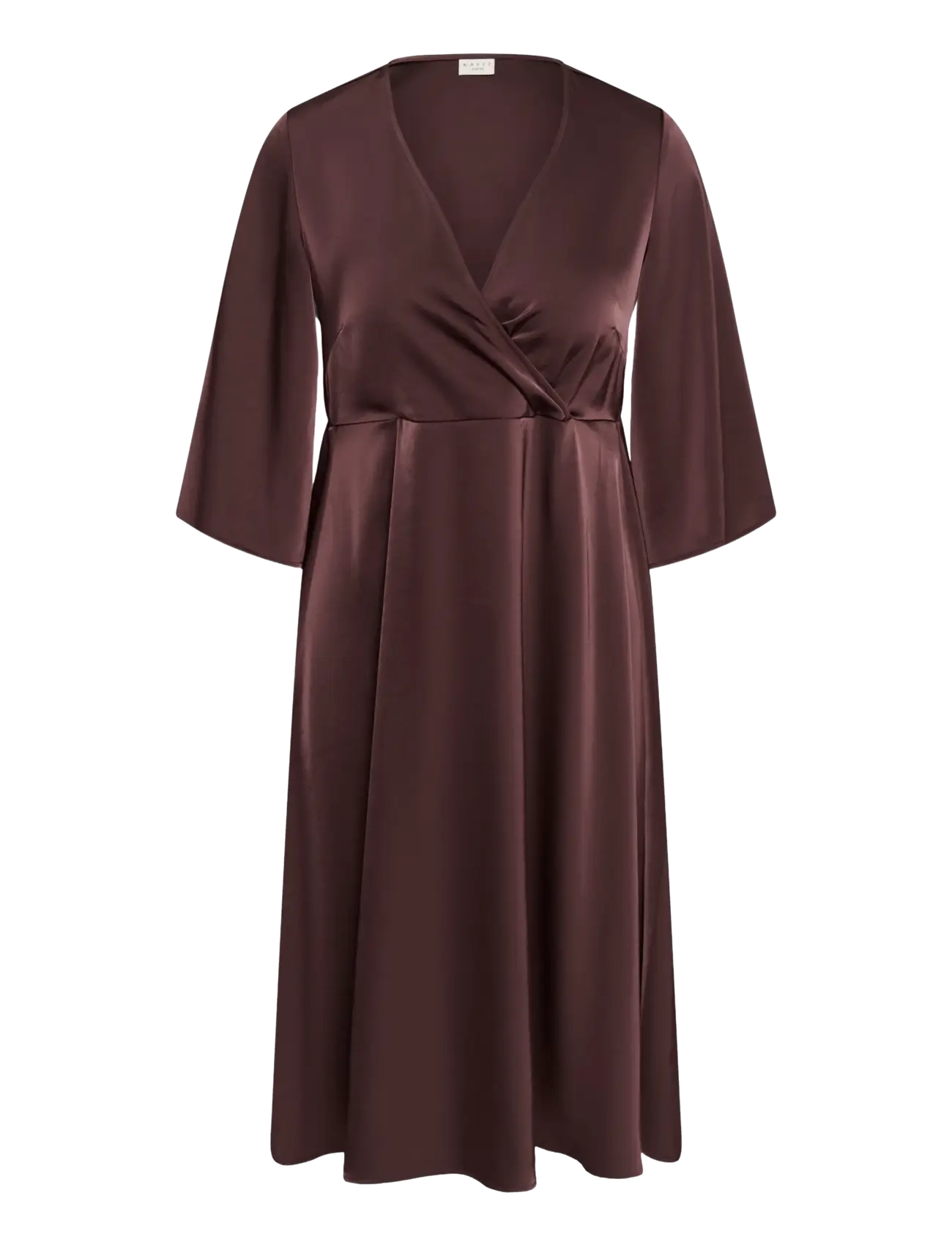 Kaffe Curve KCgunhilda Dress - Kaffe Curve - FUDGE / brown