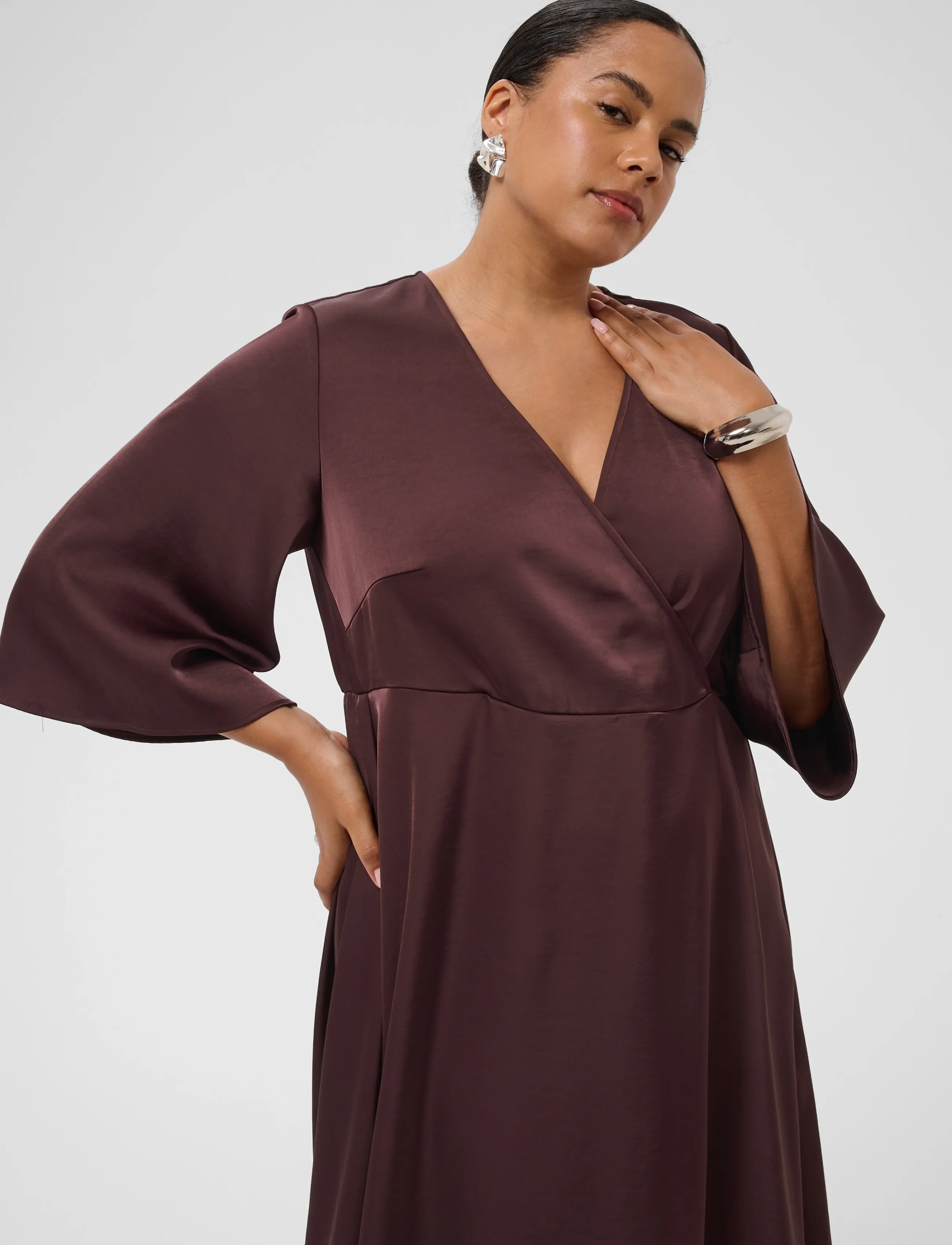 Kaffe Curve - KCgunhilda Dress - fudge - 3