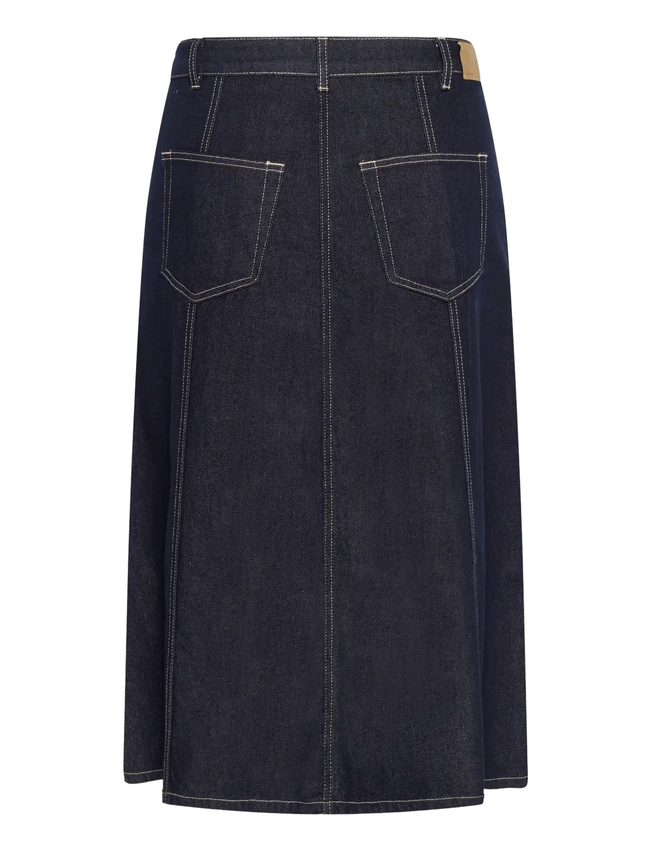 Kaffe Curve - KCgithanna Skirt - denim skirts - dark blue unwashed denim - 1