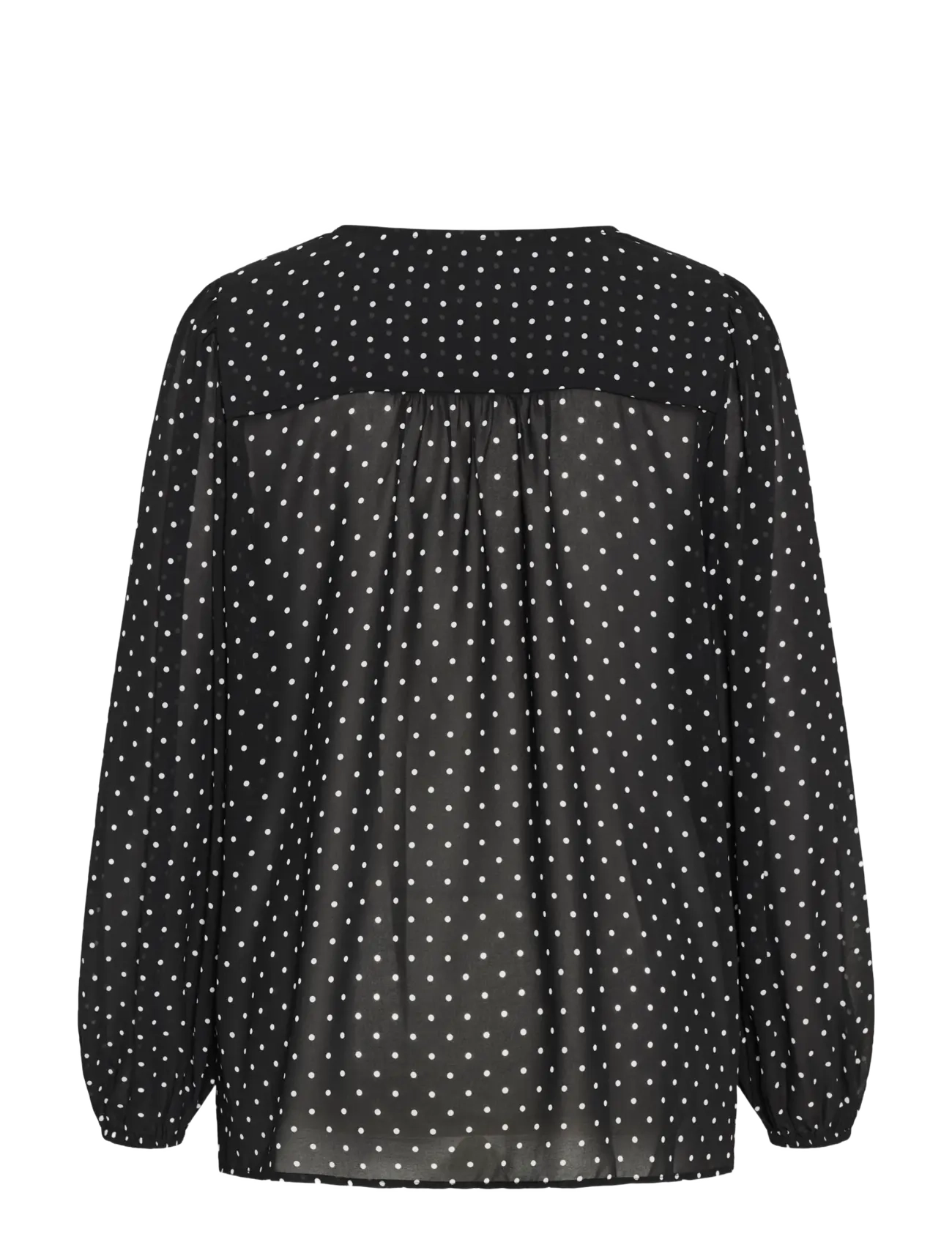 Kaffe Curve - KCminda Blouse - pikkade varrukatega pluusid - black w. white dot - 1