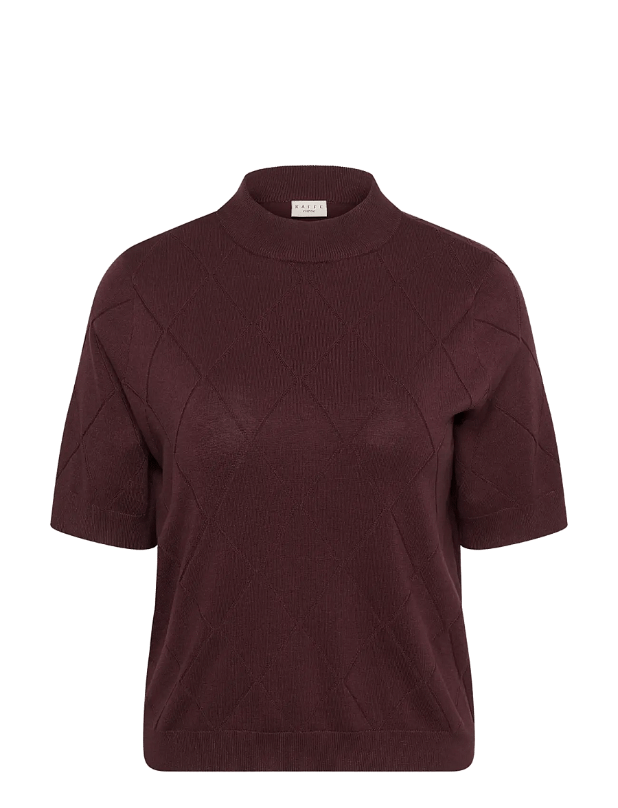Kaffe Curve - KClizzy Argyle Knit - striktrøjer - fudge - 0