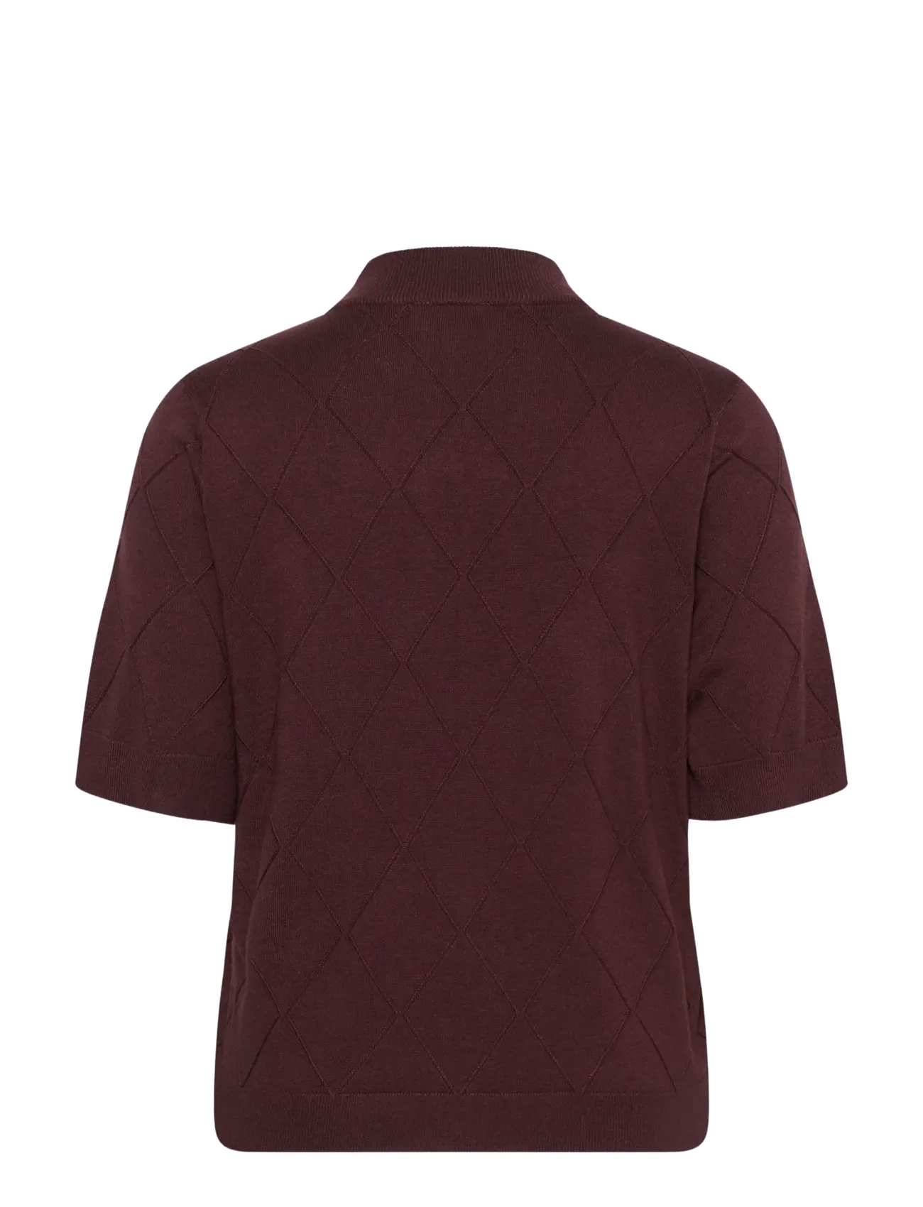 Kaffe Curve - KClizzy Argyle Knit - striktrøjer - fudge - 1