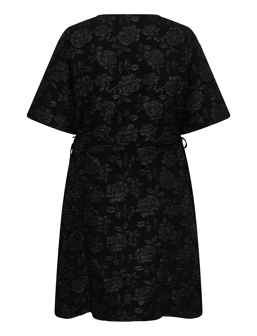 Kaffe Curve - KCcamina Dress - korta klänningar - black deep - 1