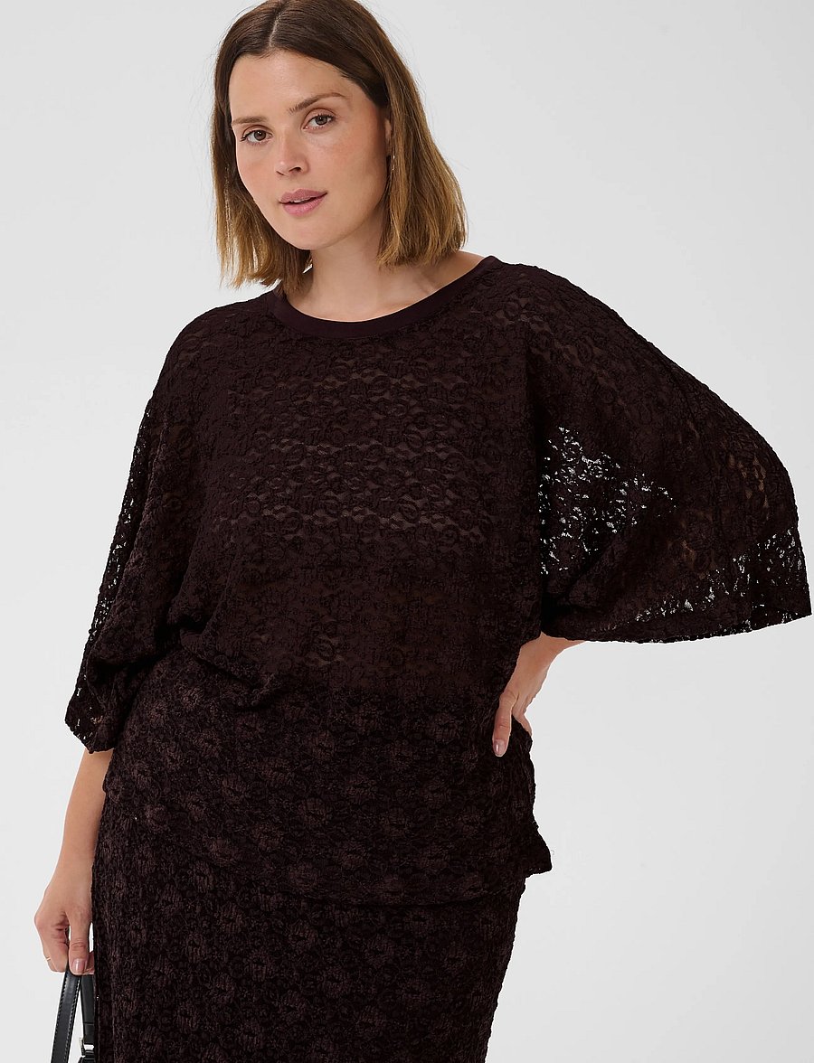 Kaffe Curve - KCsally tshirt - t-shirts - fudge - 1