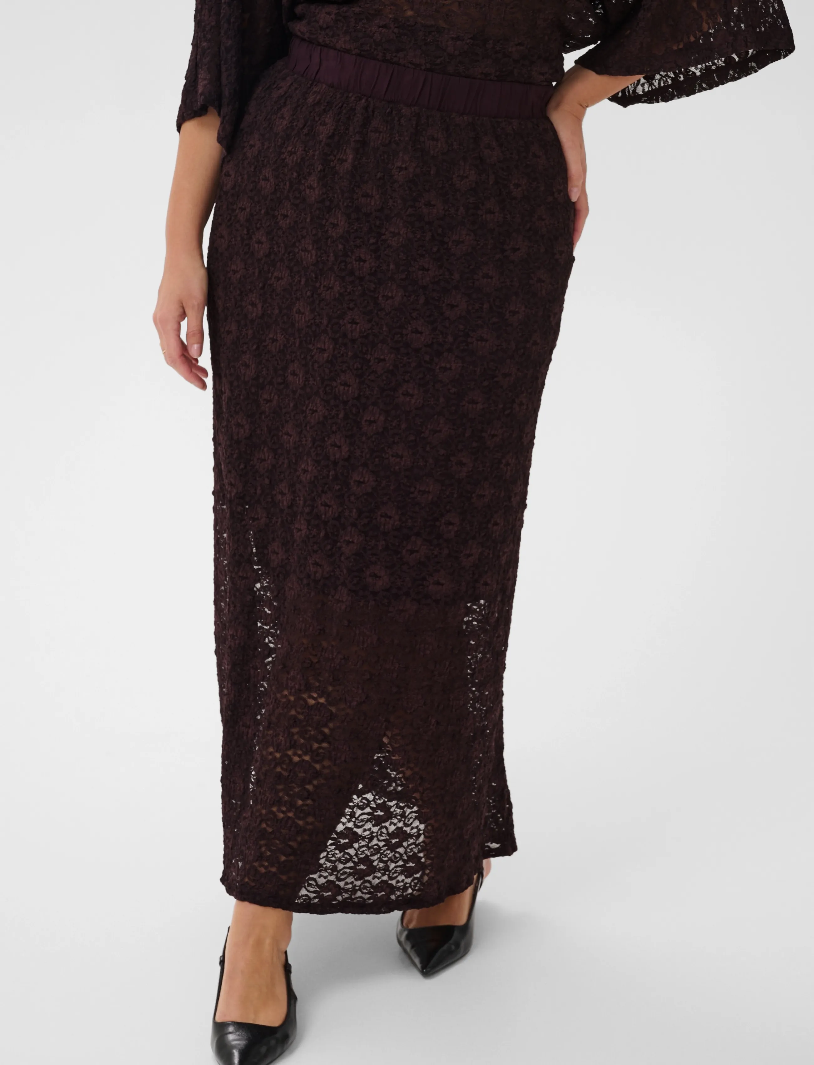 Kaffe Curve - KCsally skirt - knitted skirts - fudge - 2