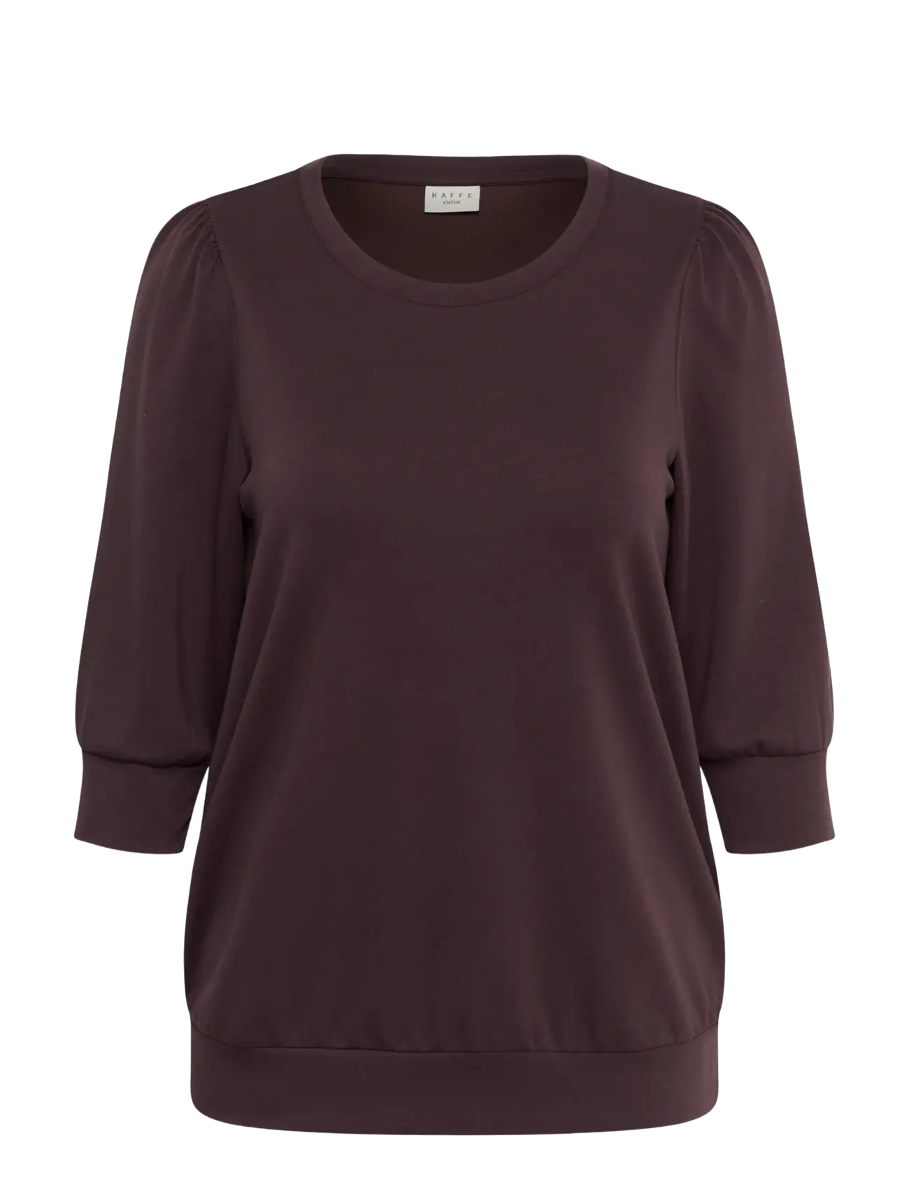 Kaffe Curve KCannia Sweatshirt - Kollektioner - FUDGE / brown