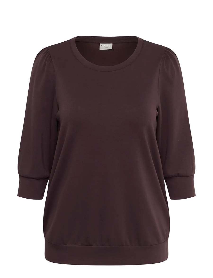 Kaffe Curve - KCannia Sweatshirt - sweatshirts - fudge - 0