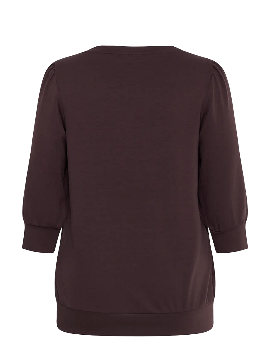 Kaffe Curve - KCannia Sweatshirt - kampsunid - fudge - 1