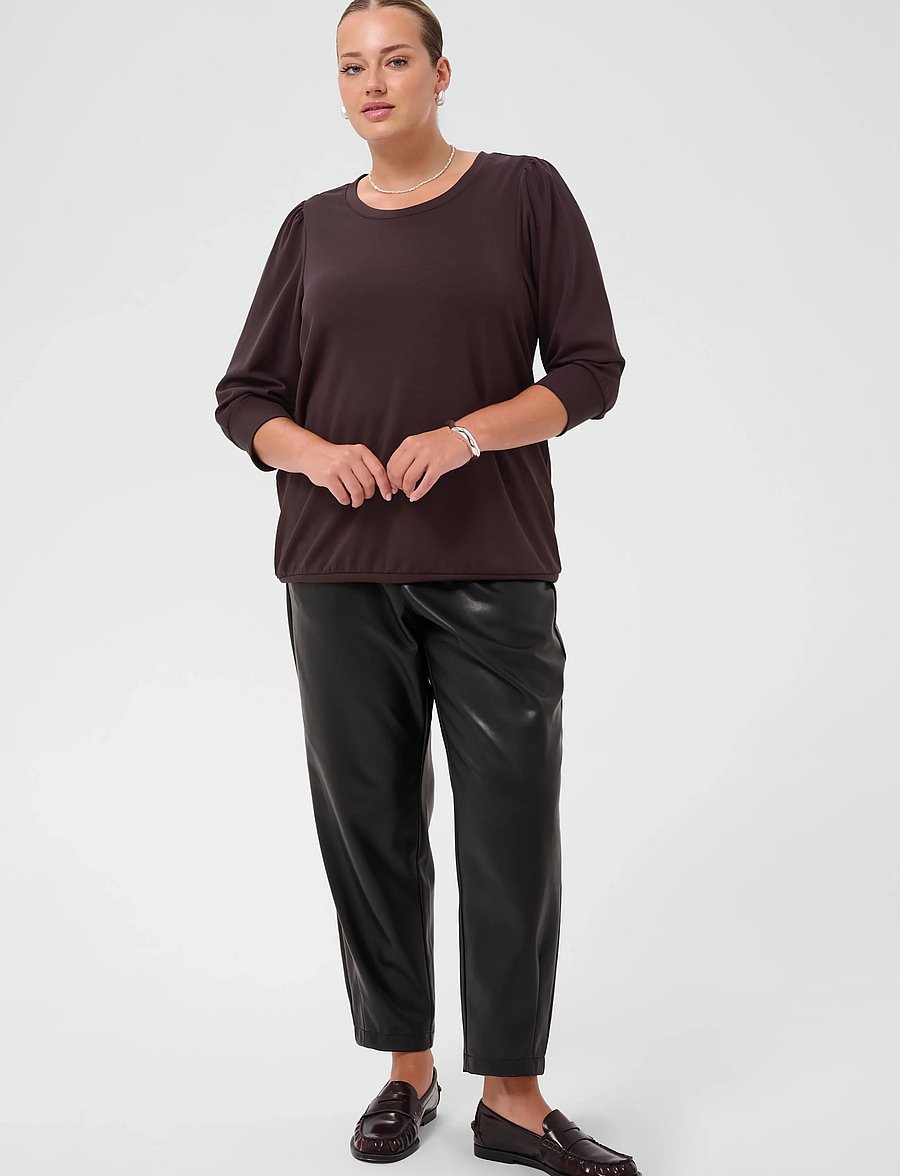 Kaffe Curve - KCannia Sweatshirt - sweatshirts - fudge - 2
