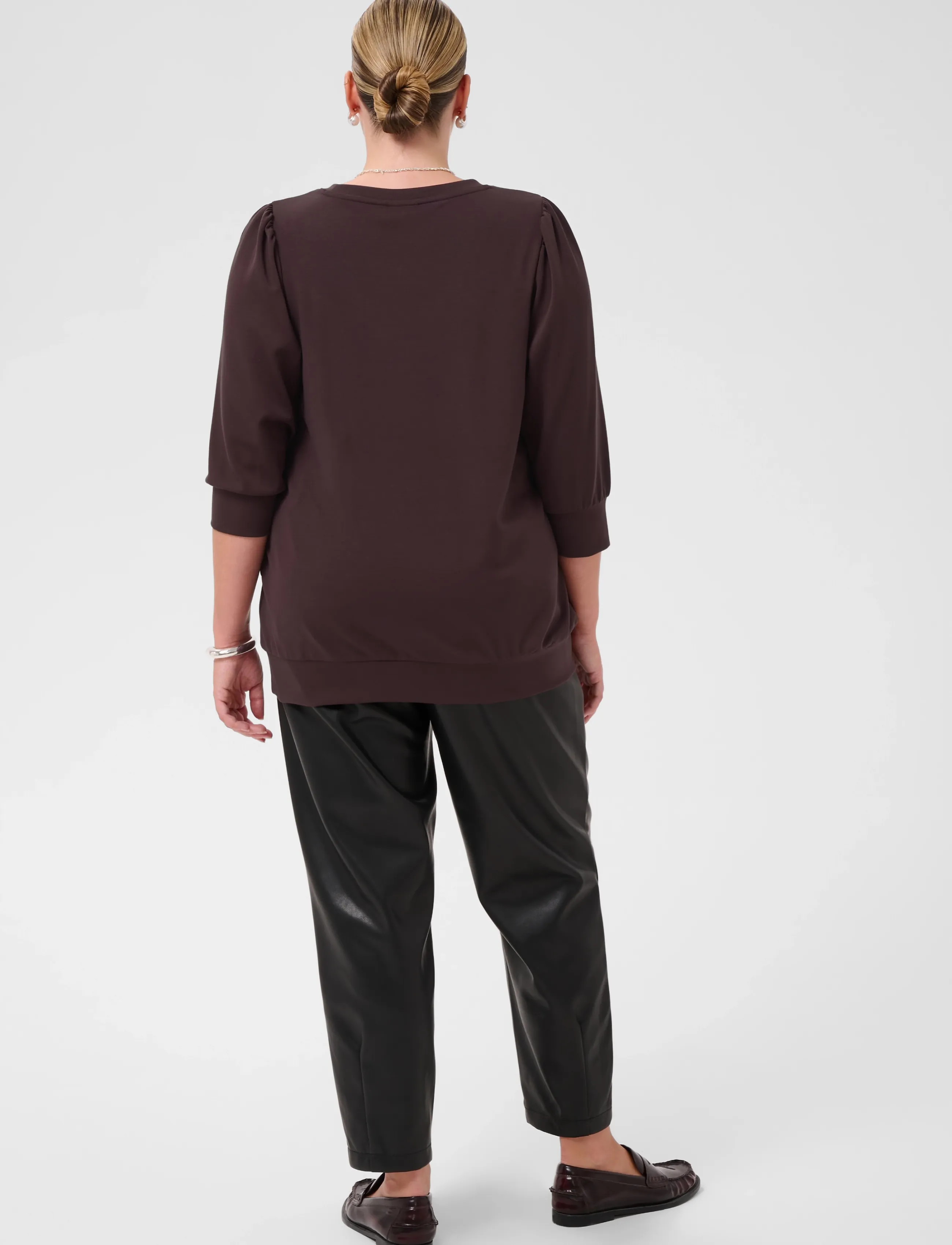 Kaffe Curve - KCannia Sweatshirt - fudge - 3