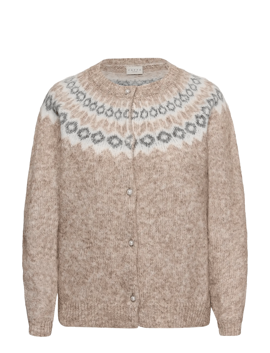 Kaffe Curve - KCbettany Cardigan - cardigans - beige melange - 0