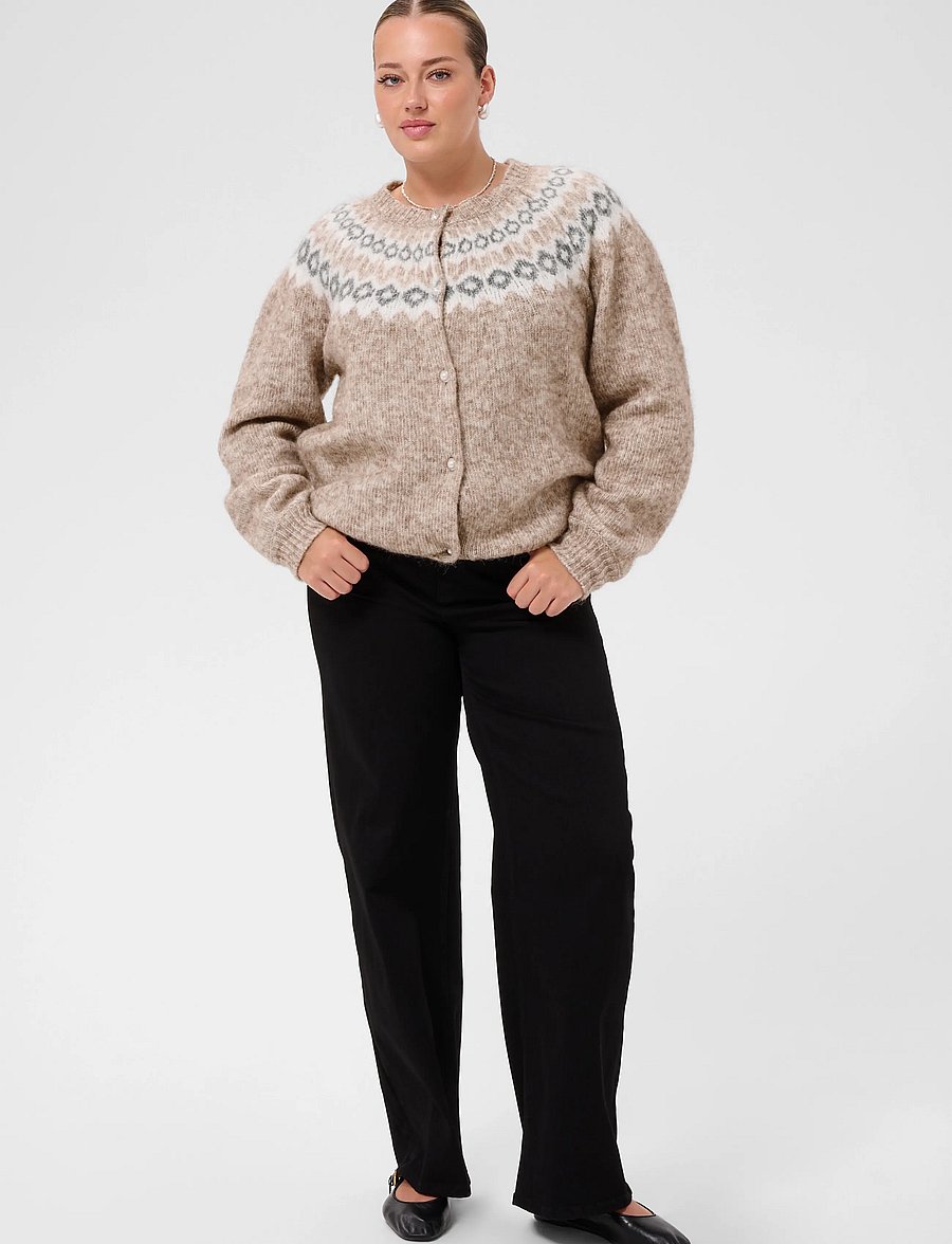 Kaffe Curve - KCbettany Cardigan - cardigans - beige melange - 3