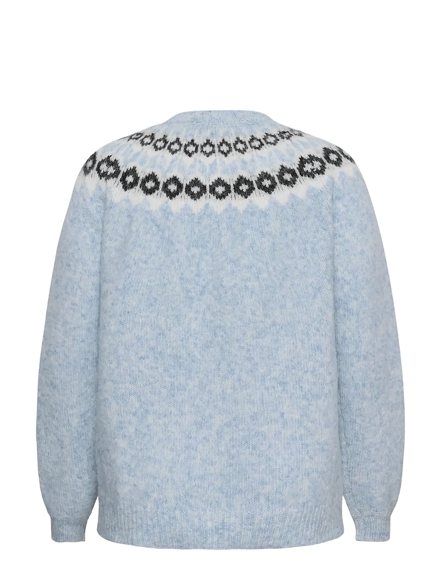 Kaffe Curve - KCbettany Cardigan - koftor - light blue melange - 1