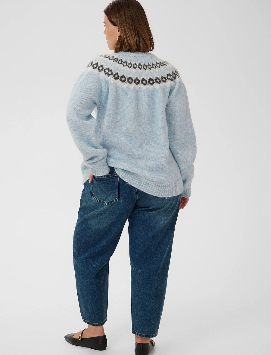 Kaffe Curve - KCbettany Cardigan - koftor - light blue melange - 4
