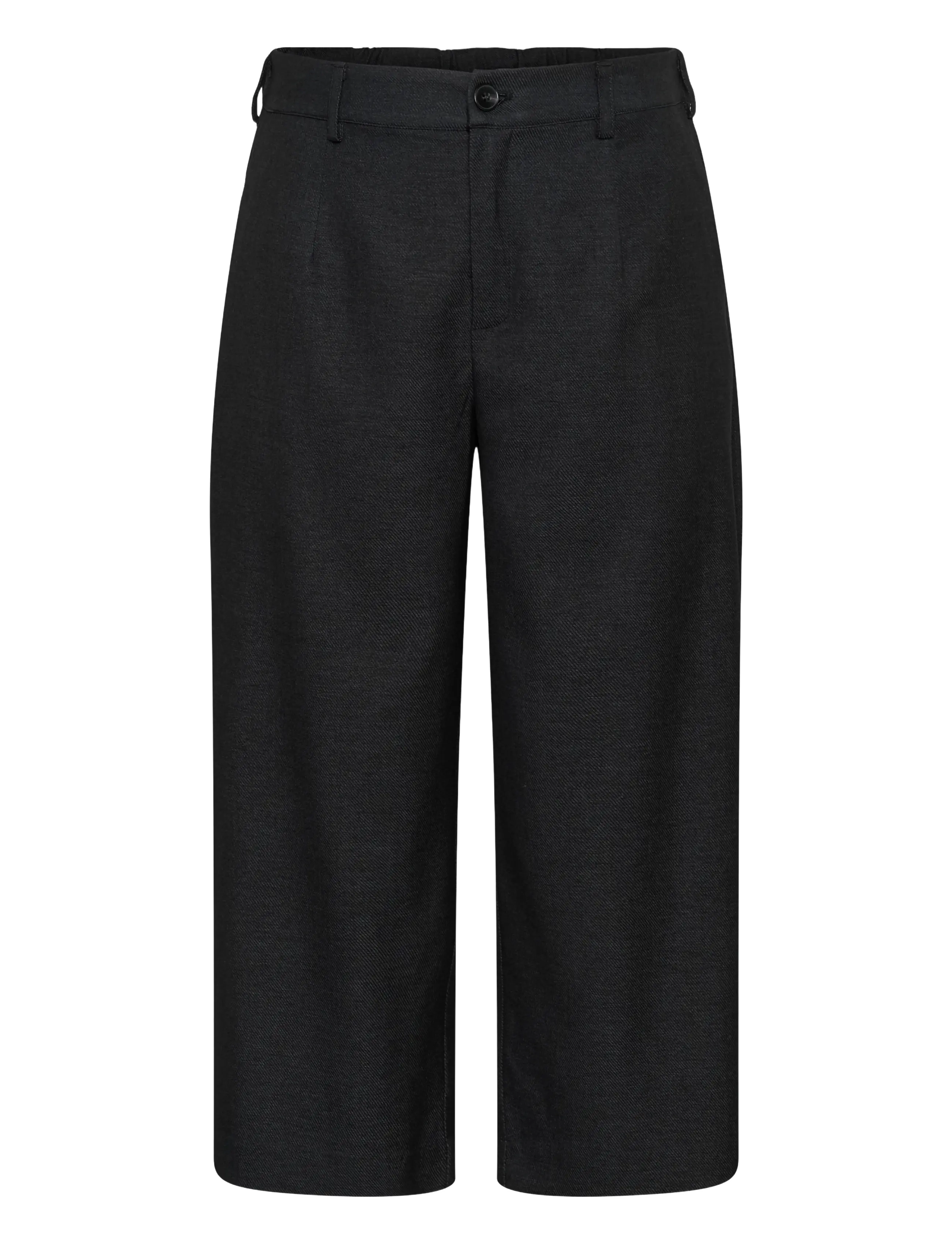Kaffe Curve KCabby Culotte Pants - Kläder - DARK GREY MELANGE / grey