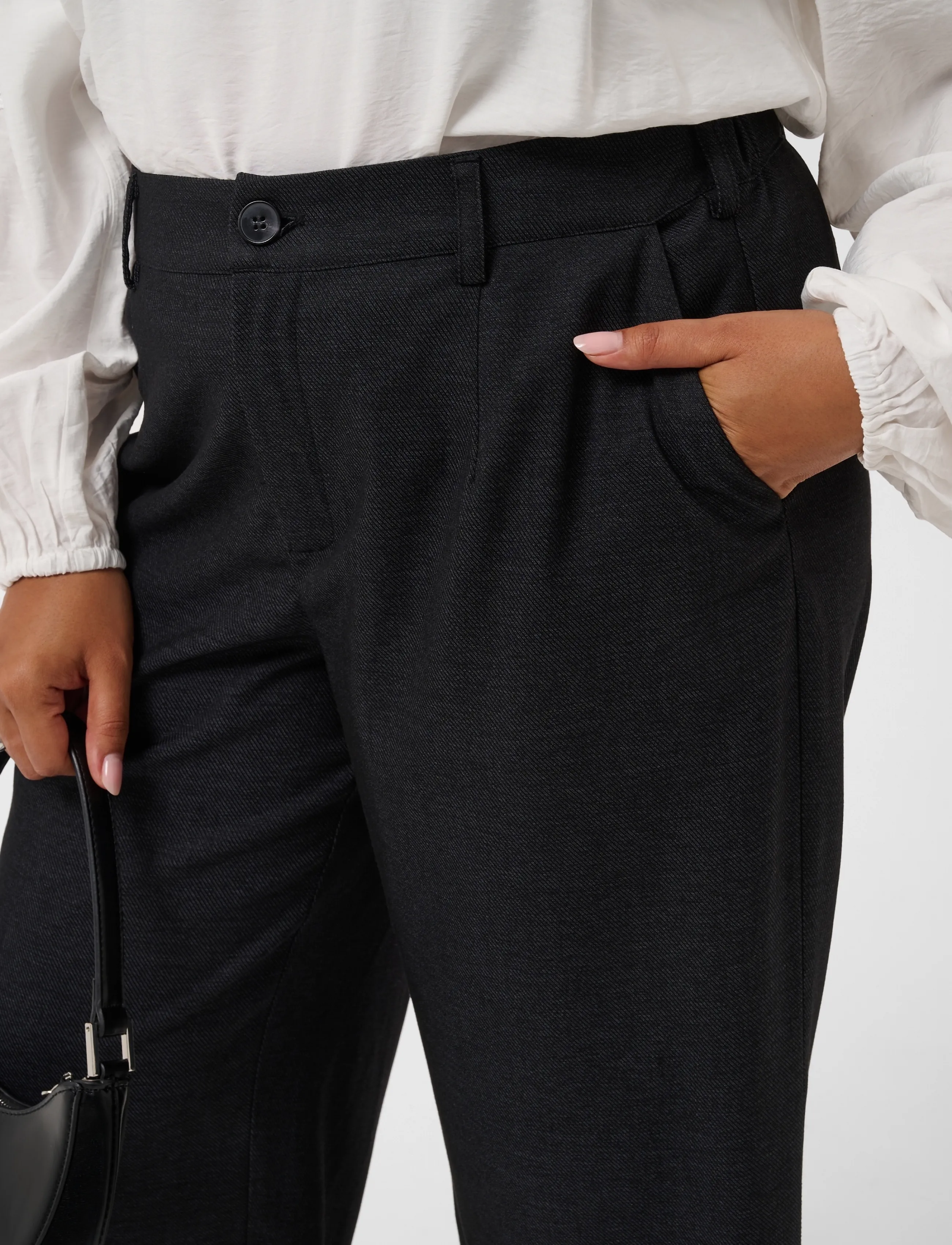 Kaffe Curve - KCabby Culotte Pants - culottes - dark grey melange - 5
