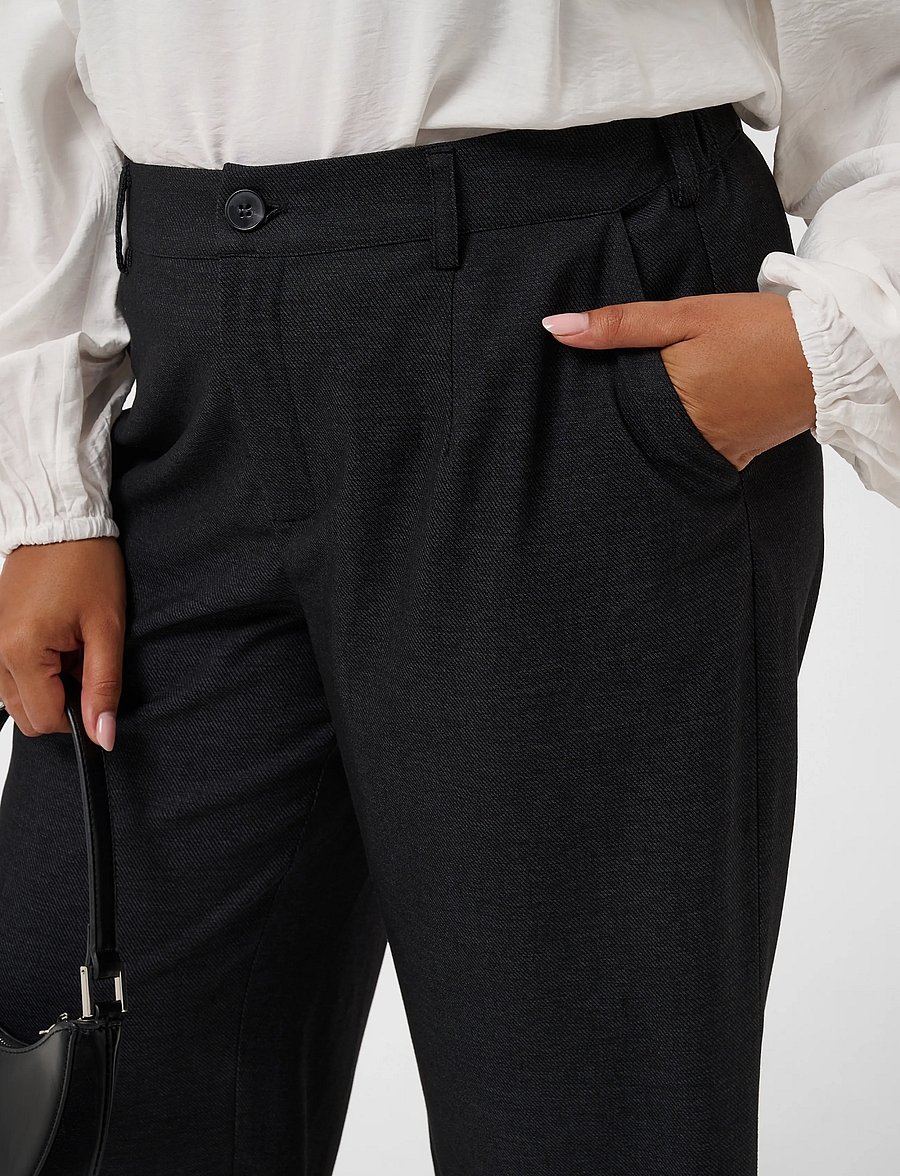 Kaffe Curve - KCabby Culotte Pants - culottes - dark grey melange - 5