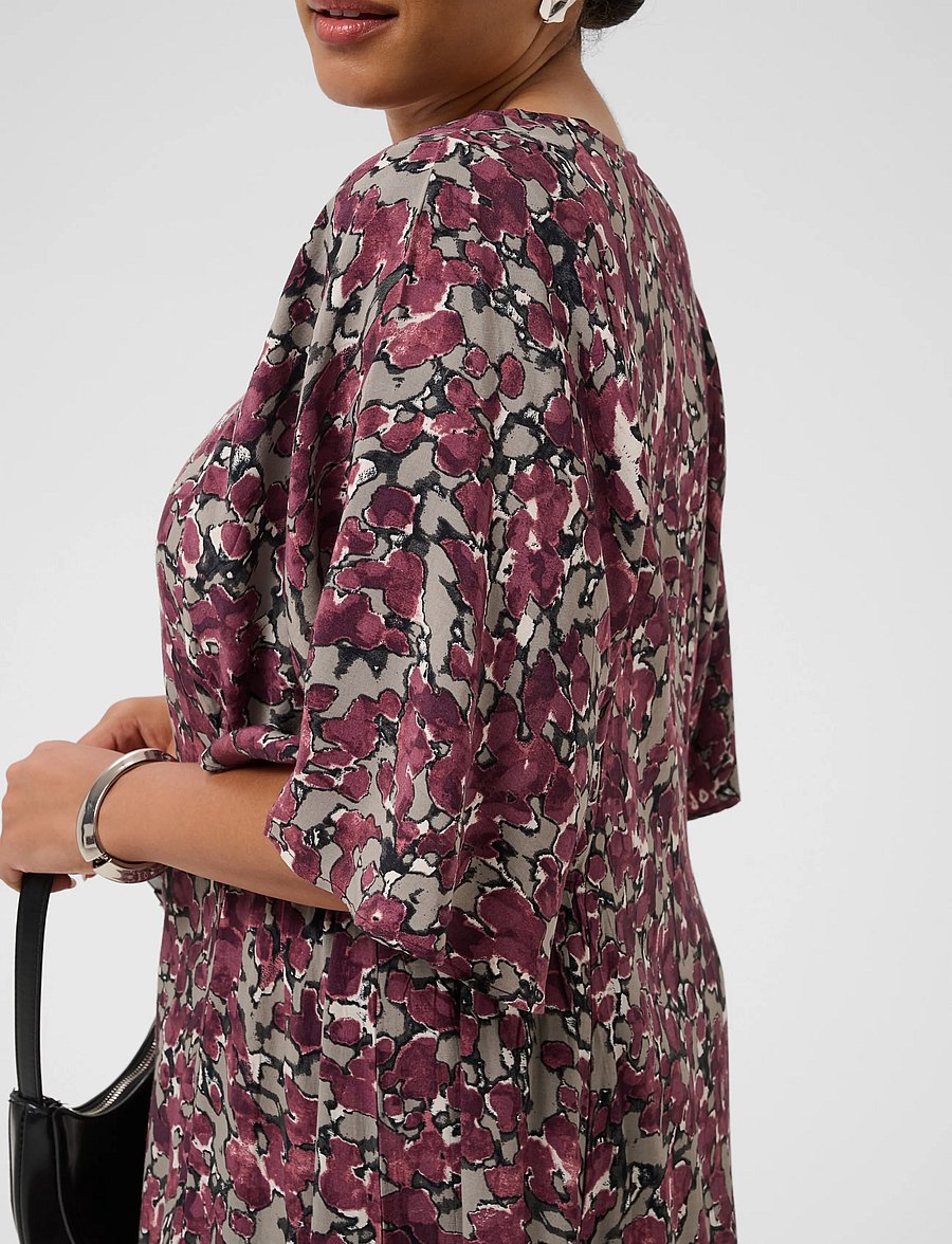 Kaffe Curve - KCmaggie Dress - fudge abstract animal - 5